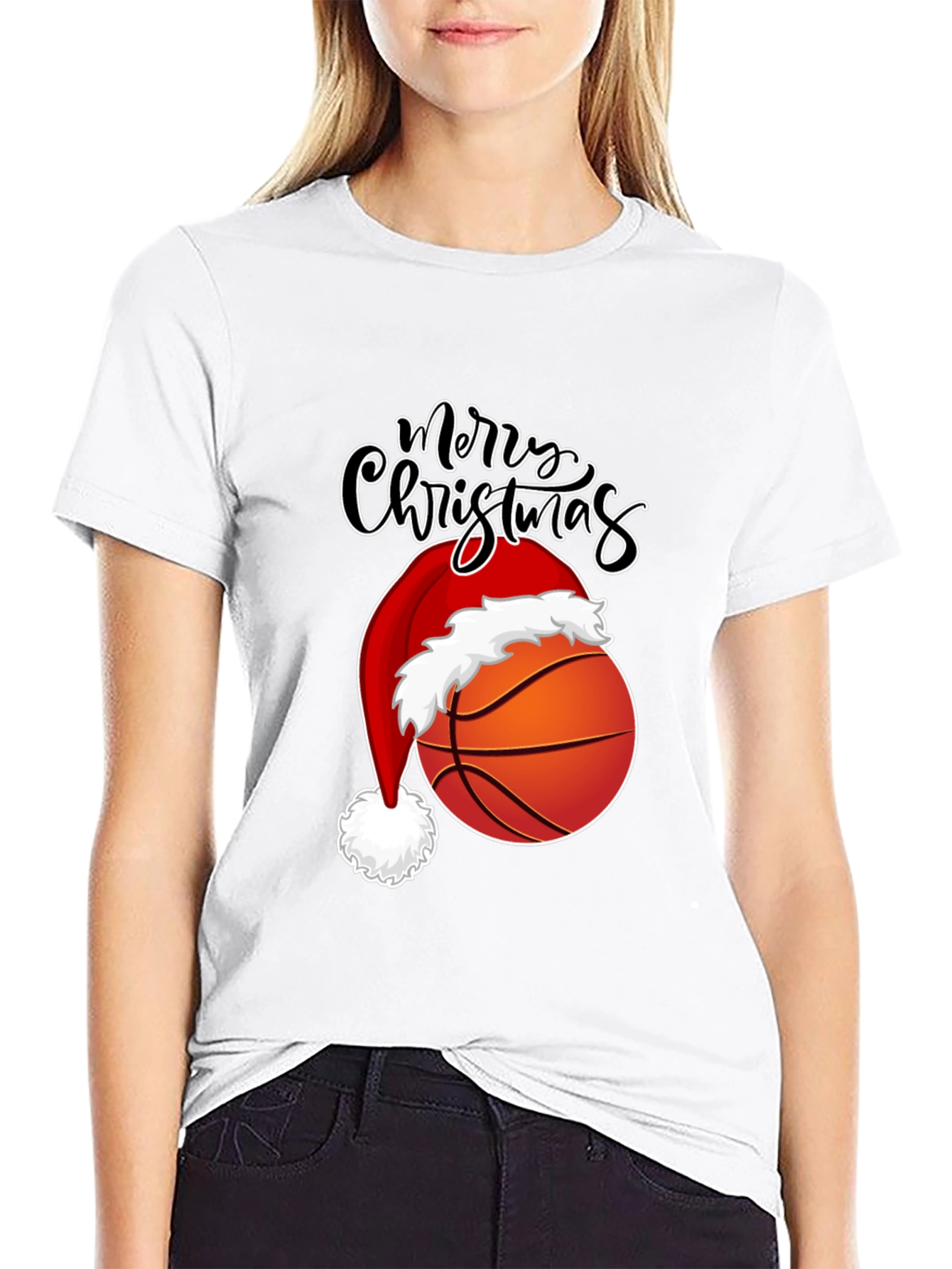Basketball Merry Christmas T-Shirt