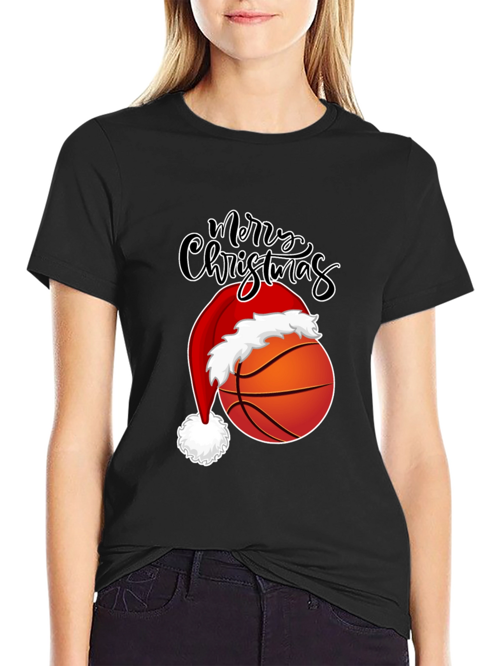 Basketball Merry Christmas T-Shirt