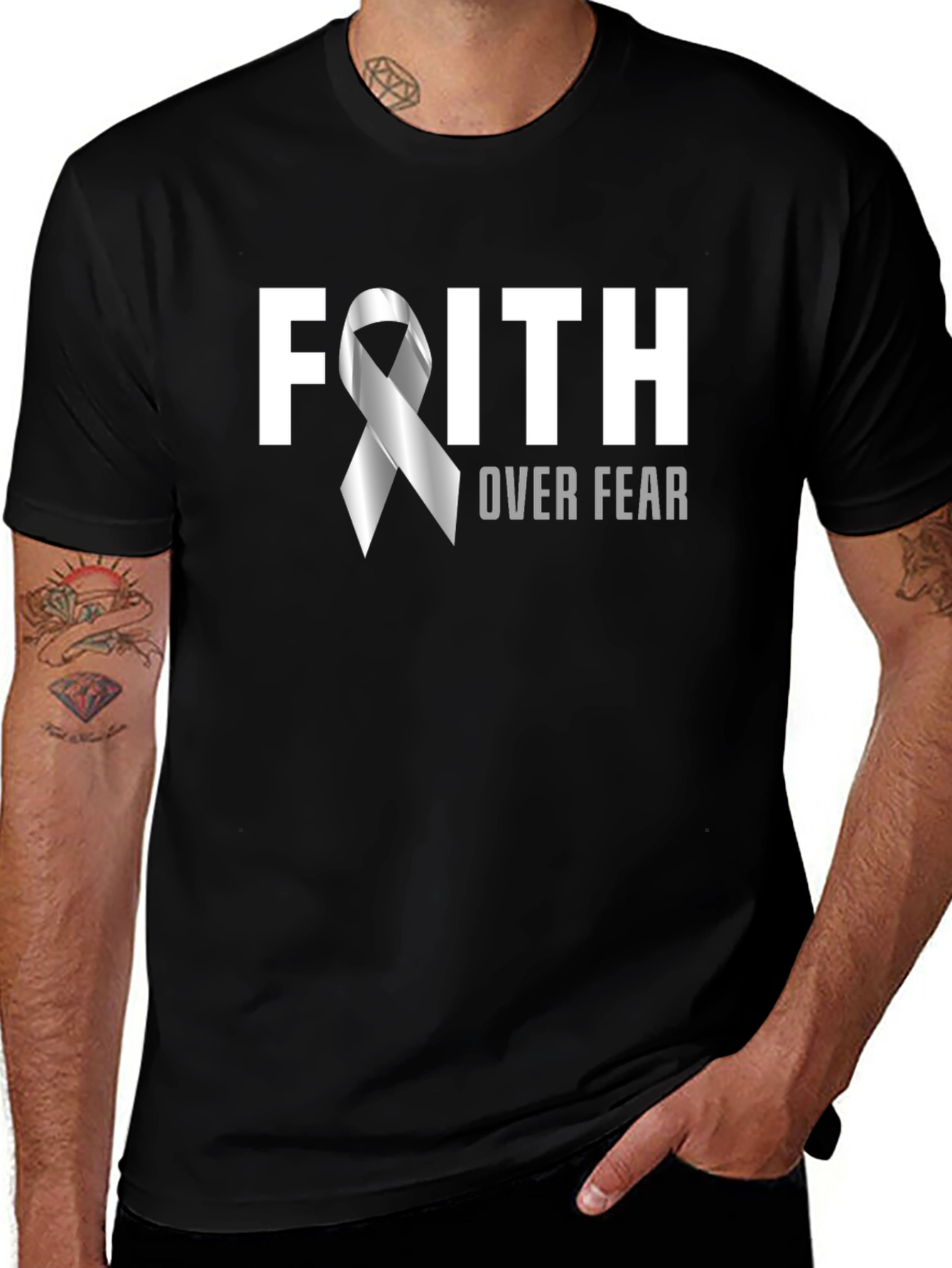 Faith Over Fear T-Shirt - Inspirational Tee