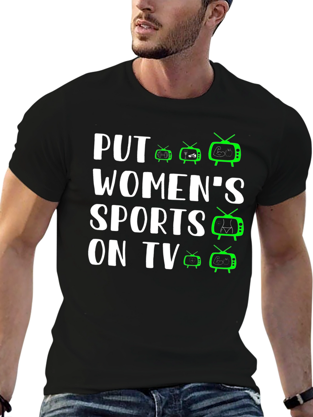 Put Womens Sports On TV T-Shirt