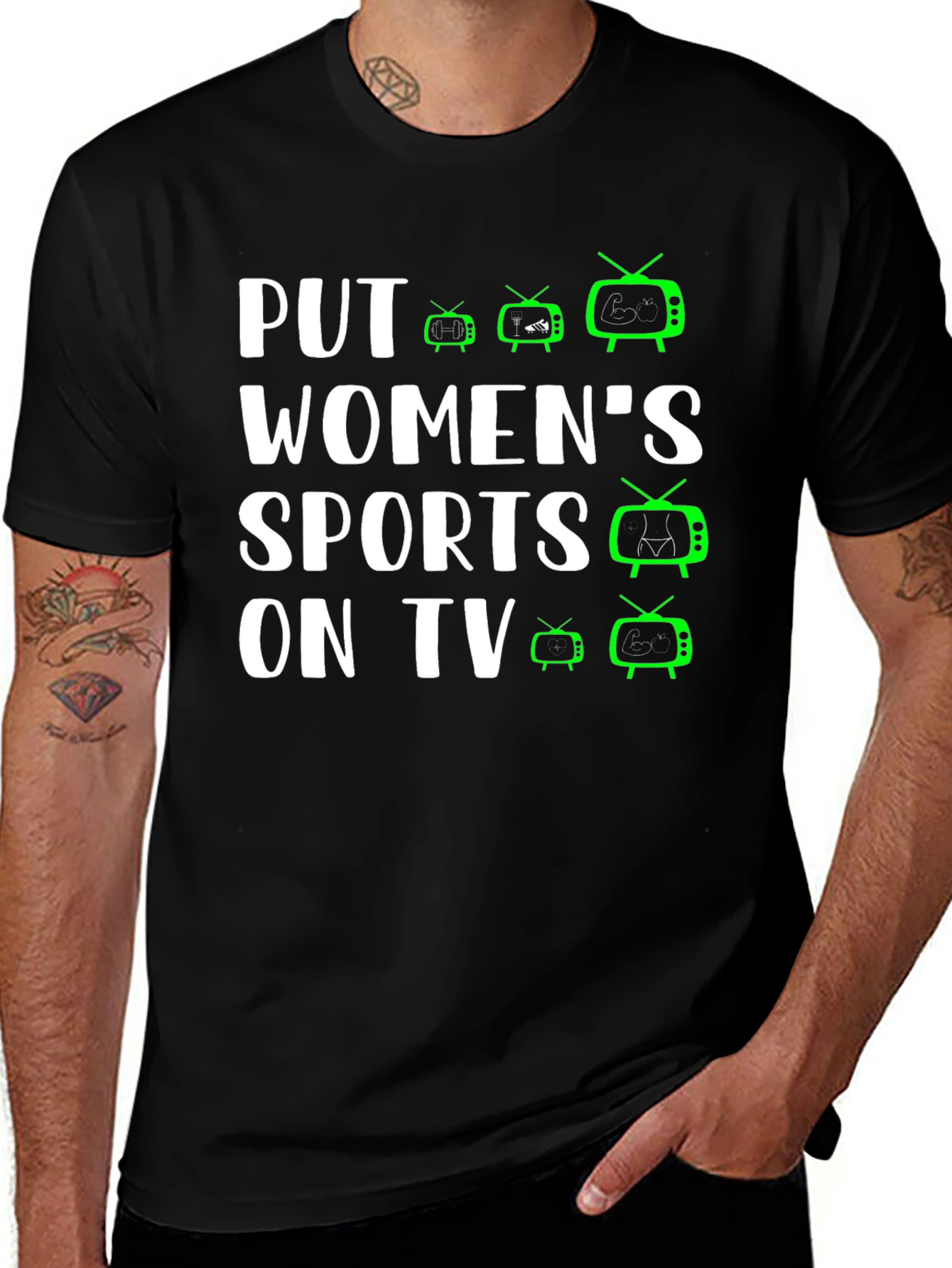 Put Womens Sports On TV T-Shirt