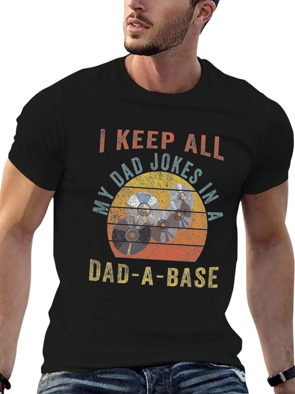 Dad-A-Base T-Shirt: I Keep All My Dad Jokes
