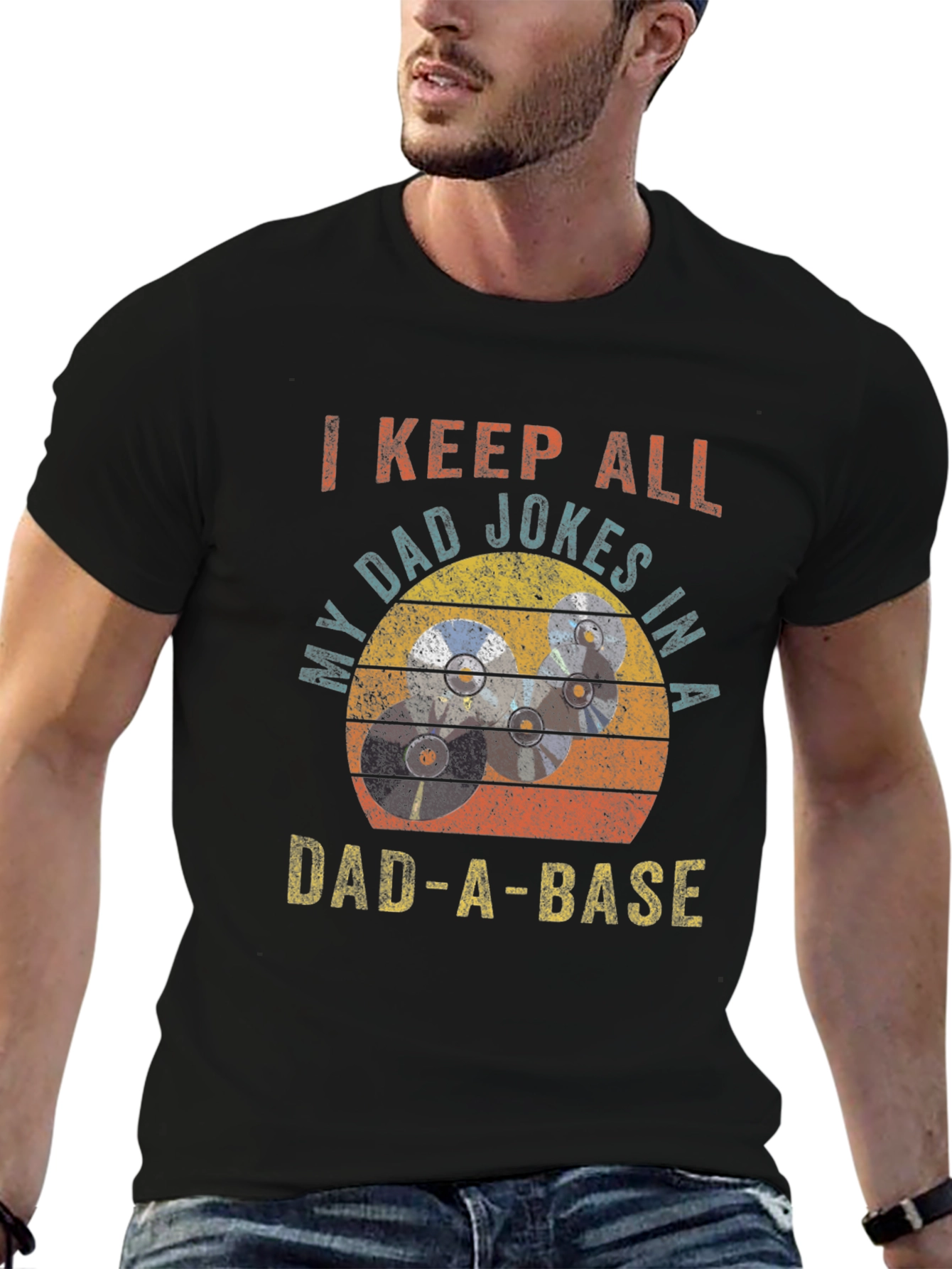 Dad-A-Base T-Shirt: I Keep All My Dad Jokes