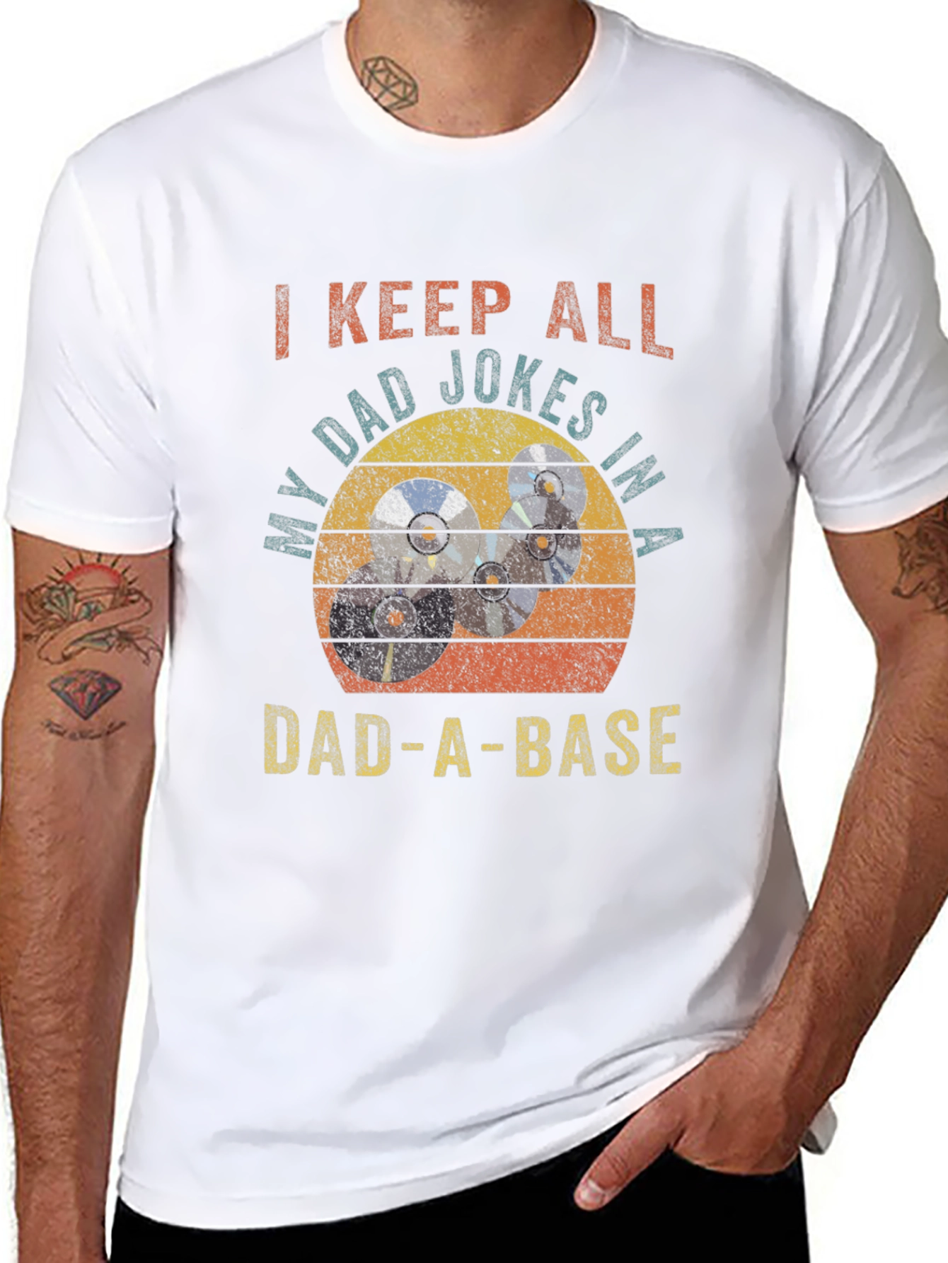 Dad-A-Base T-Shirt: I Keep All My Dad Jokes