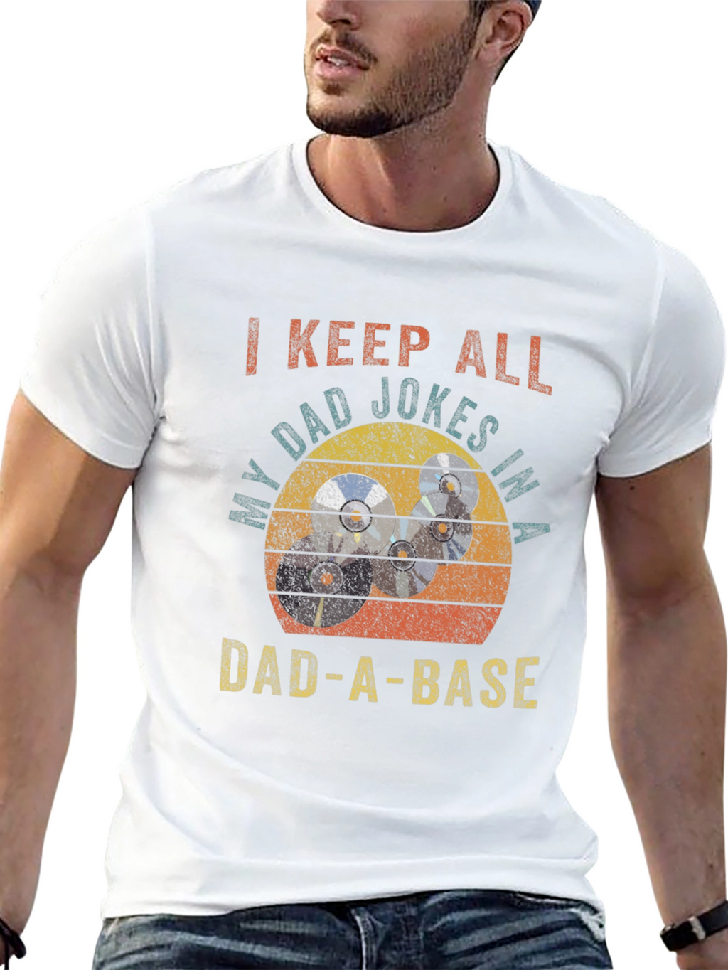 Dad-A-Base T-Shirt: I Keep All My Dad Jokes