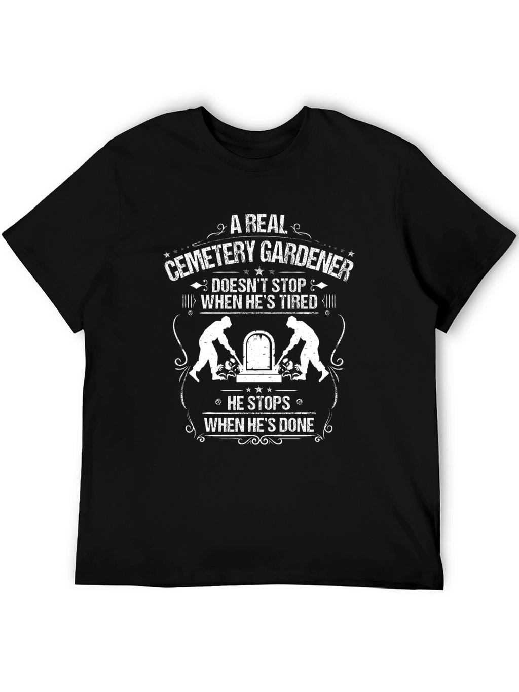 Cemetery Gardener Graphic T-Shirt