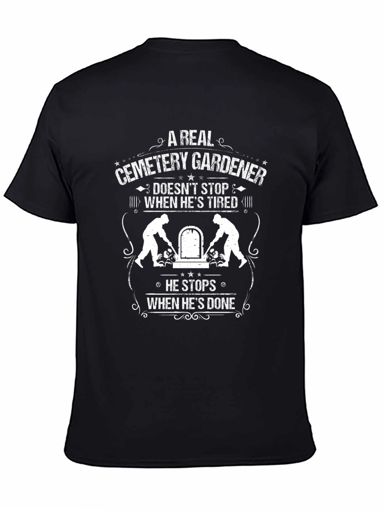 Cemetery Gardener Graphic T-Shirt
