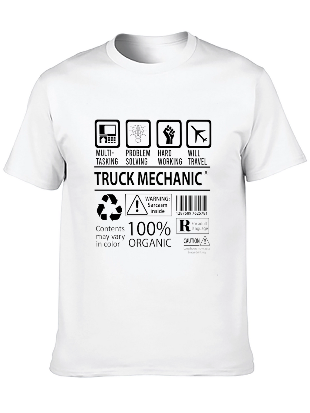 Truck Mechanic Graphic Tee - 100% Organic Cotton
