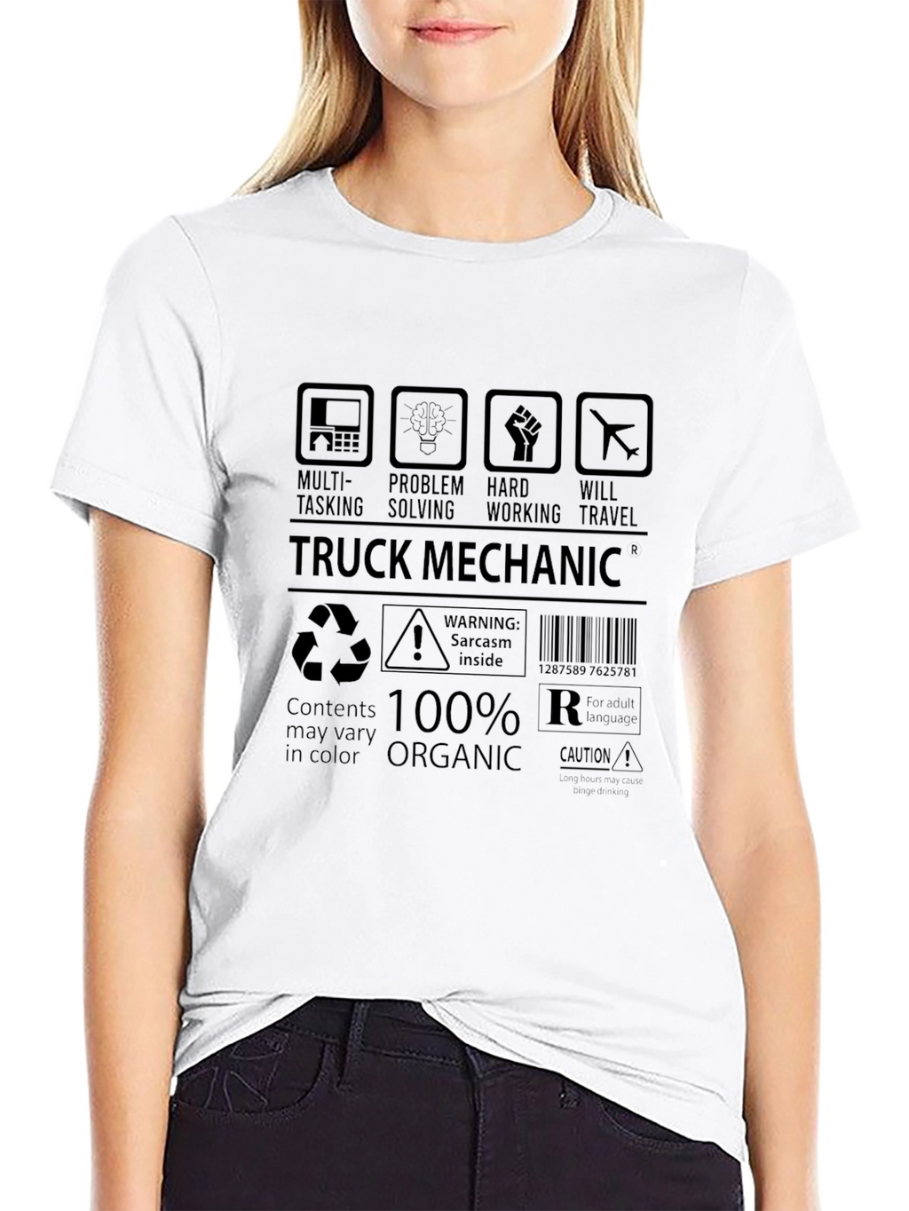 Truck Mechanic Graphic Tee - 100% Organic Cotton