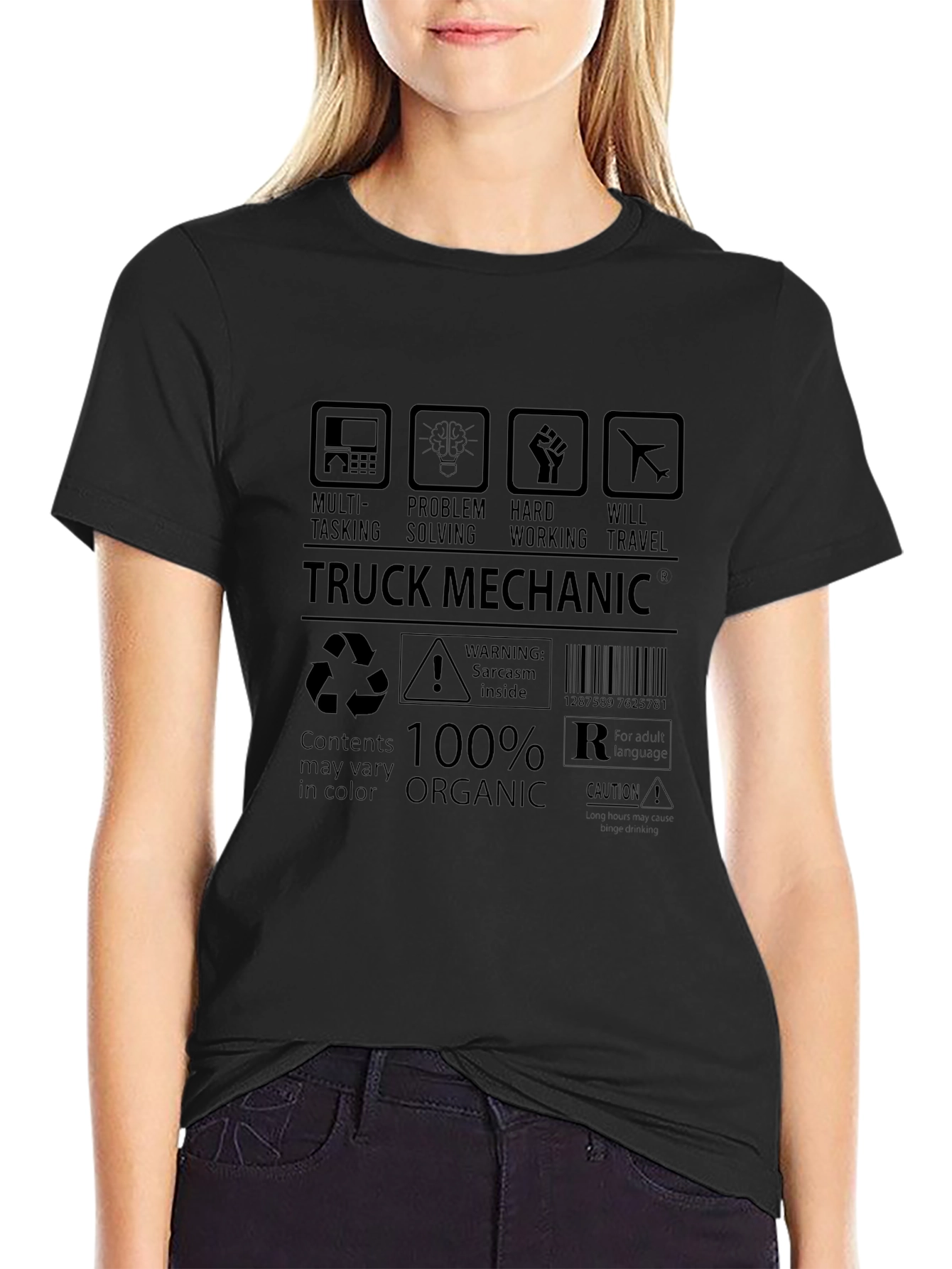 Truck Mechanic Graphic Tee - 100% Organic Cotton