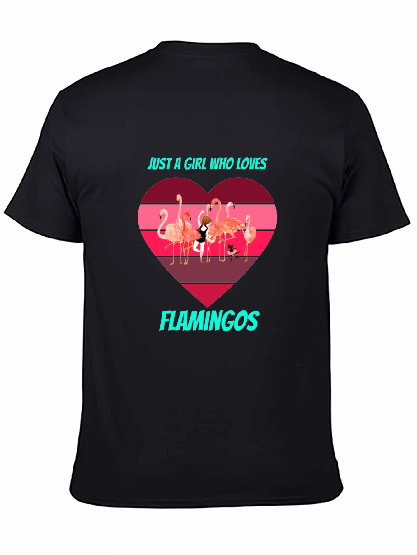 Flamingo Lover T-Shirt - Just a Girl Who Loves Flamingos