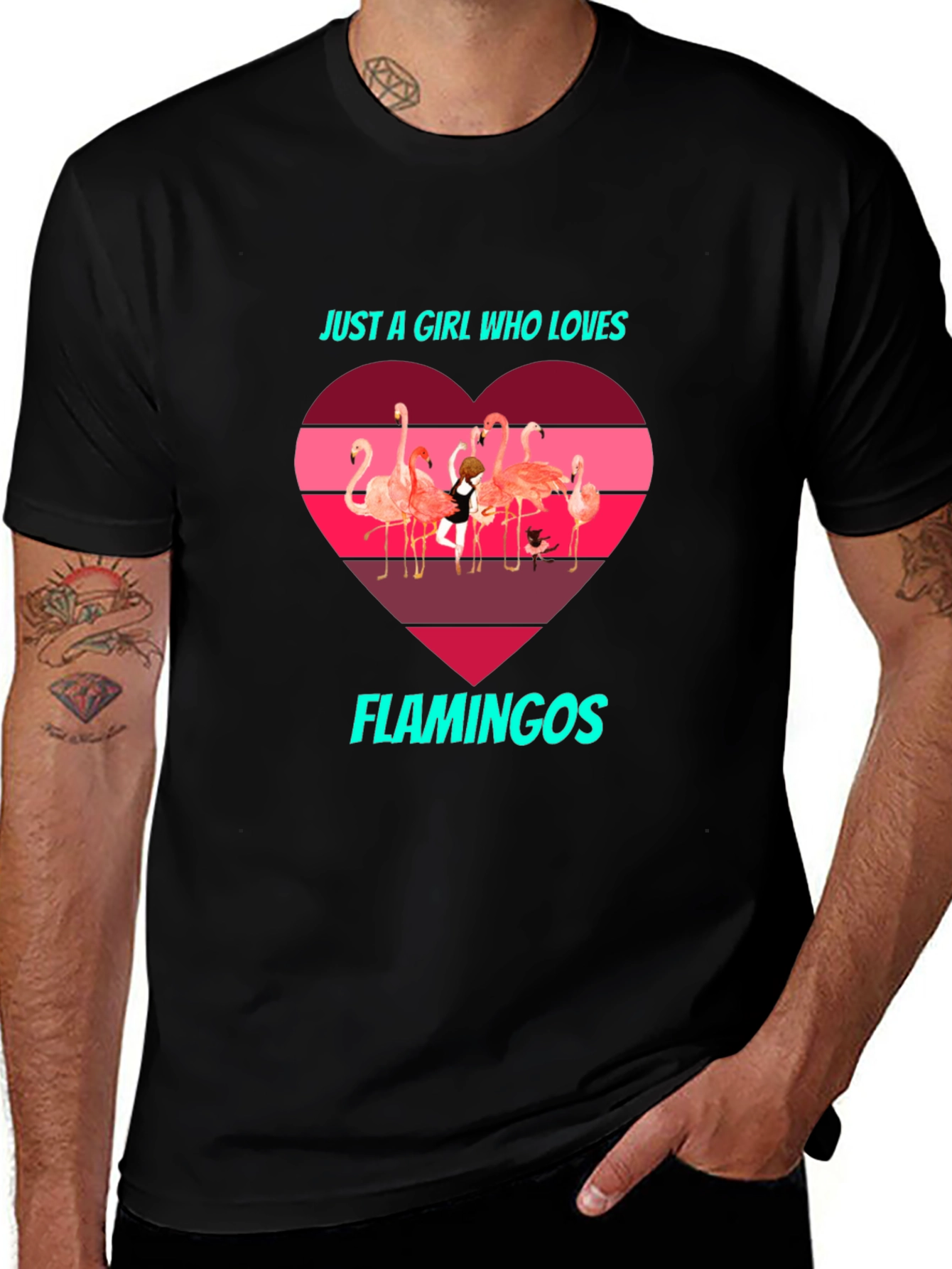 Flamingo Lover T-Shirt - Just a Girl Who Loves Flamingos
