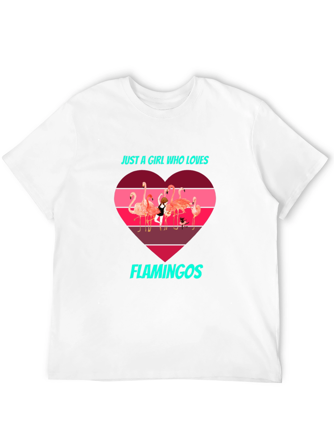 Flamingo Lover T-Shirt - Just a Girl Who Loves Flamingos