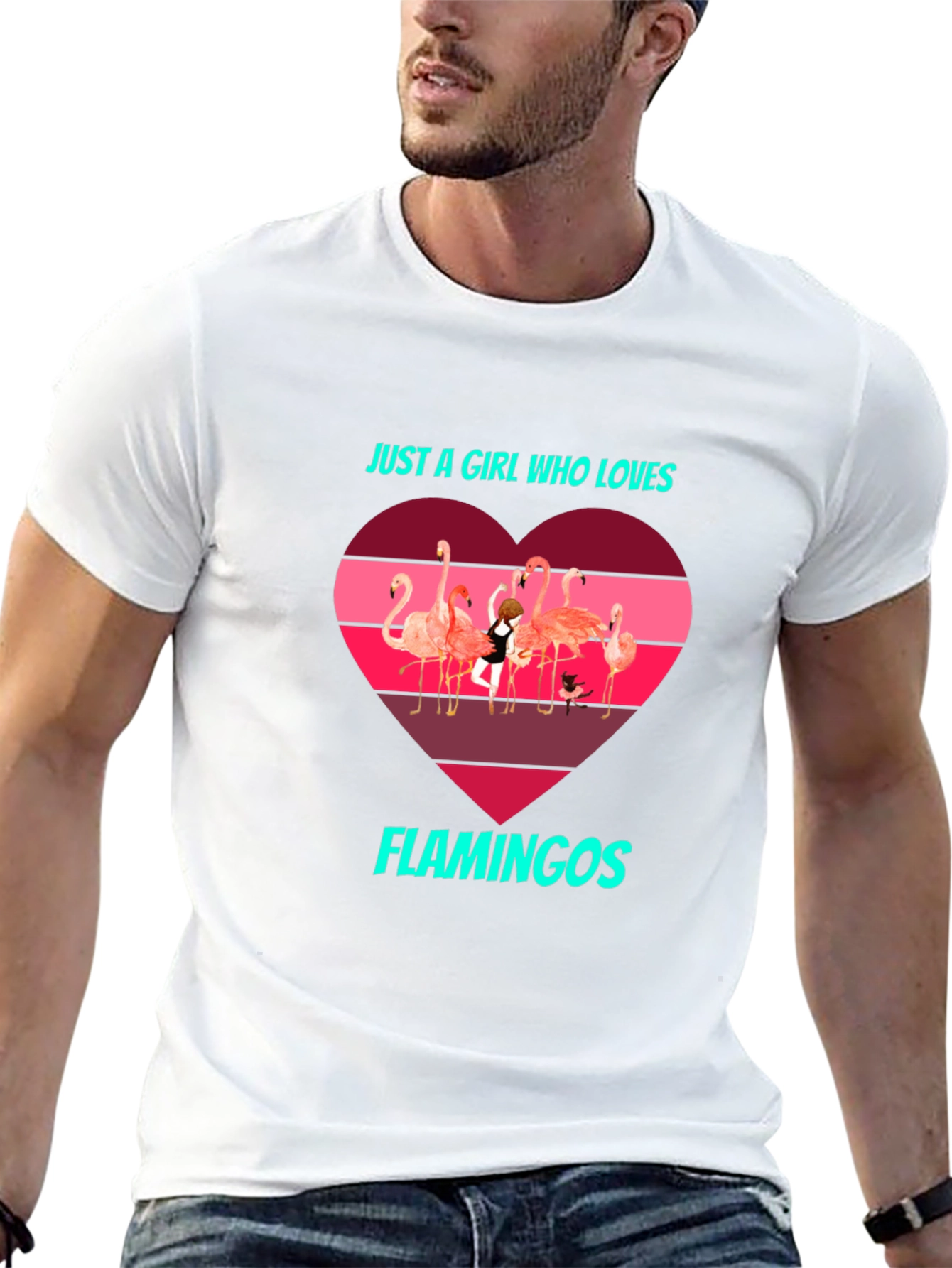 Flamingo Lover T-Shirt - Just a Girl Who Loves Flamingos