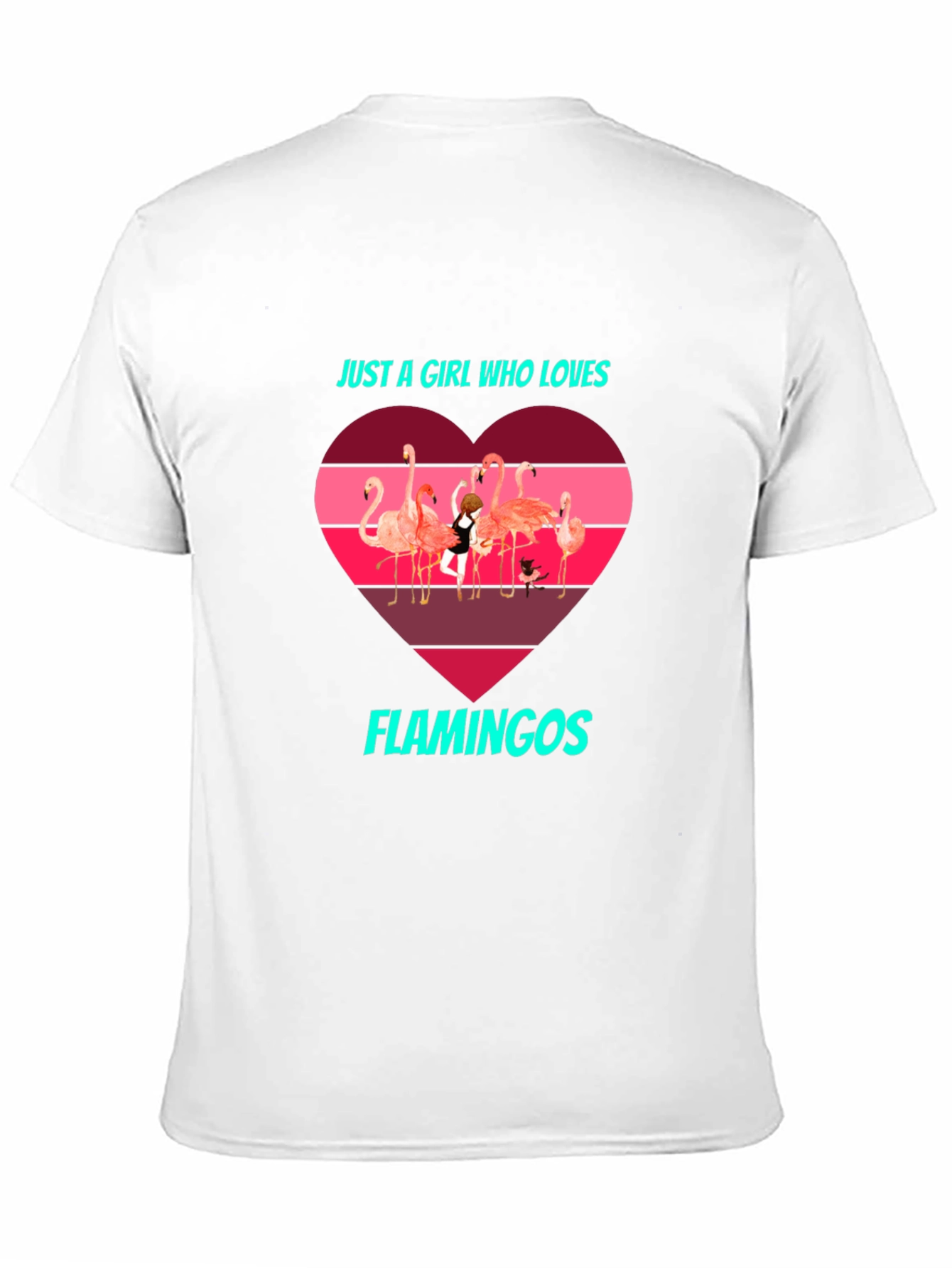 Flamingo Lover T-Shirt - Just a Girl Who Loves Flamingos
