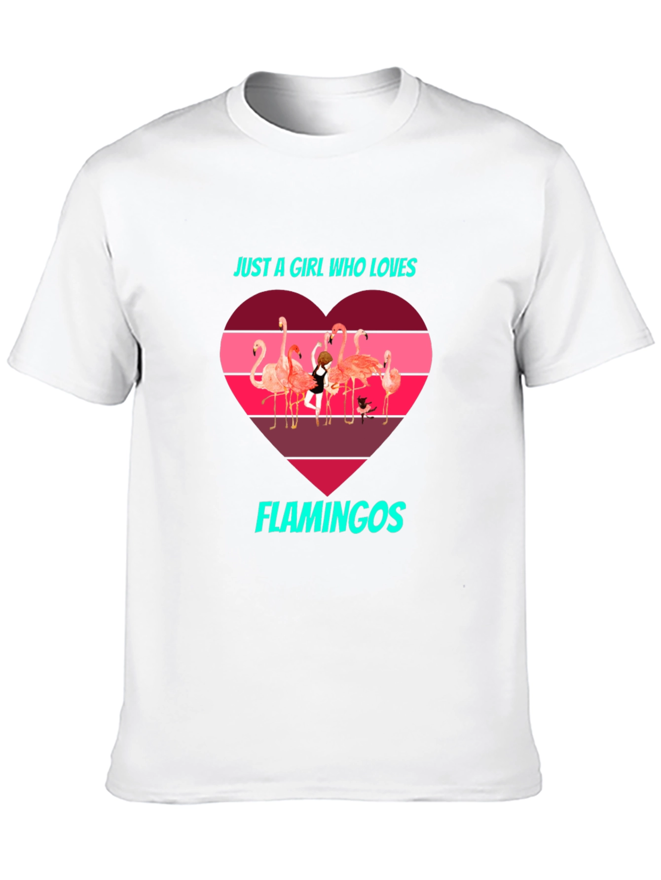 Flamingo Lover T-Shirt - Just a Girl Who Loves Flamingos