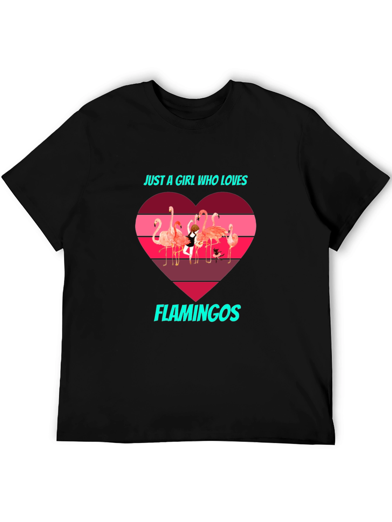 Flamingo Lover T-Shirt - Just a Girl Who Loves Flamingos