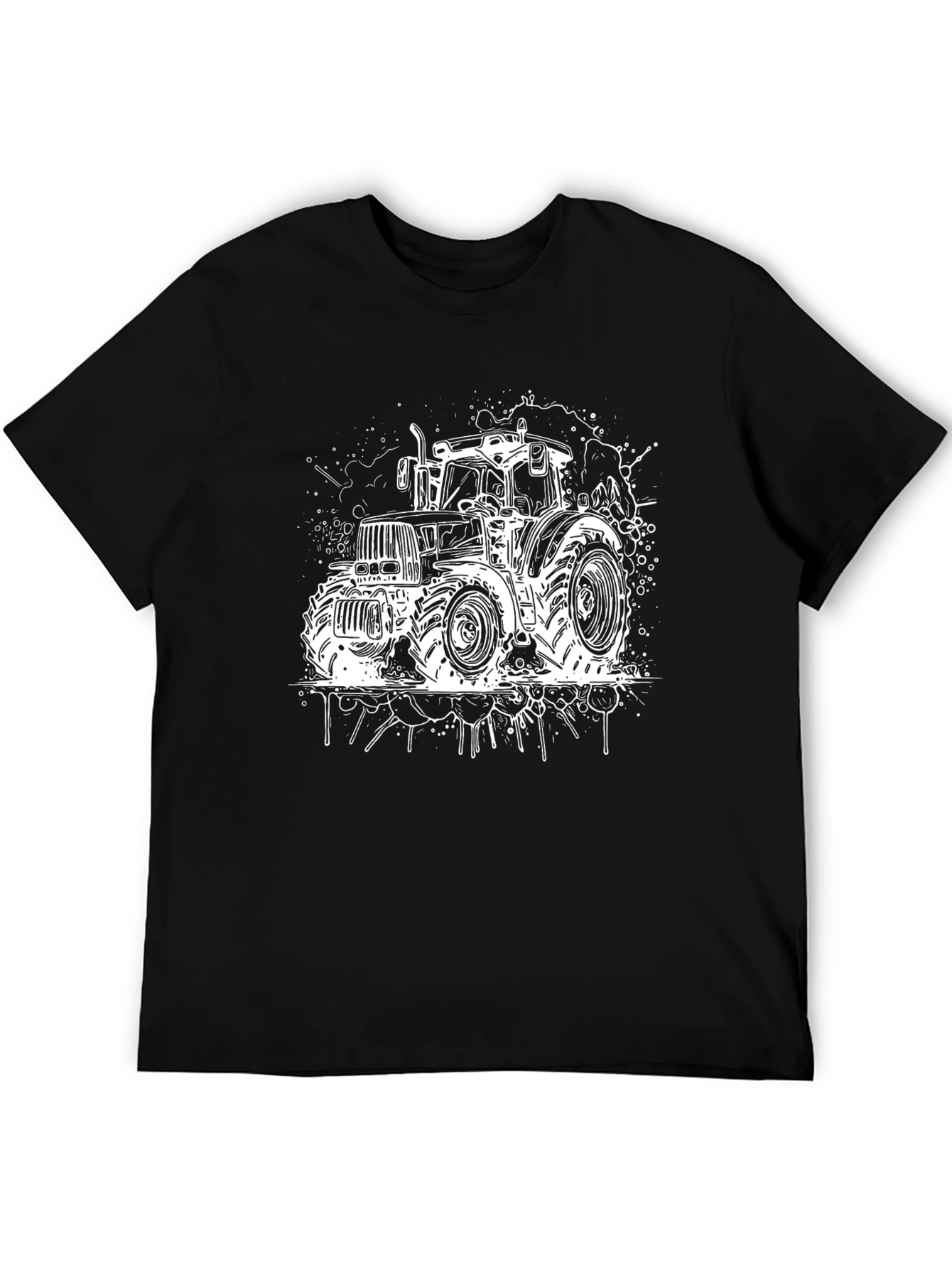 Tractor Graphic Black T-Shirt - Farm Life Apparel