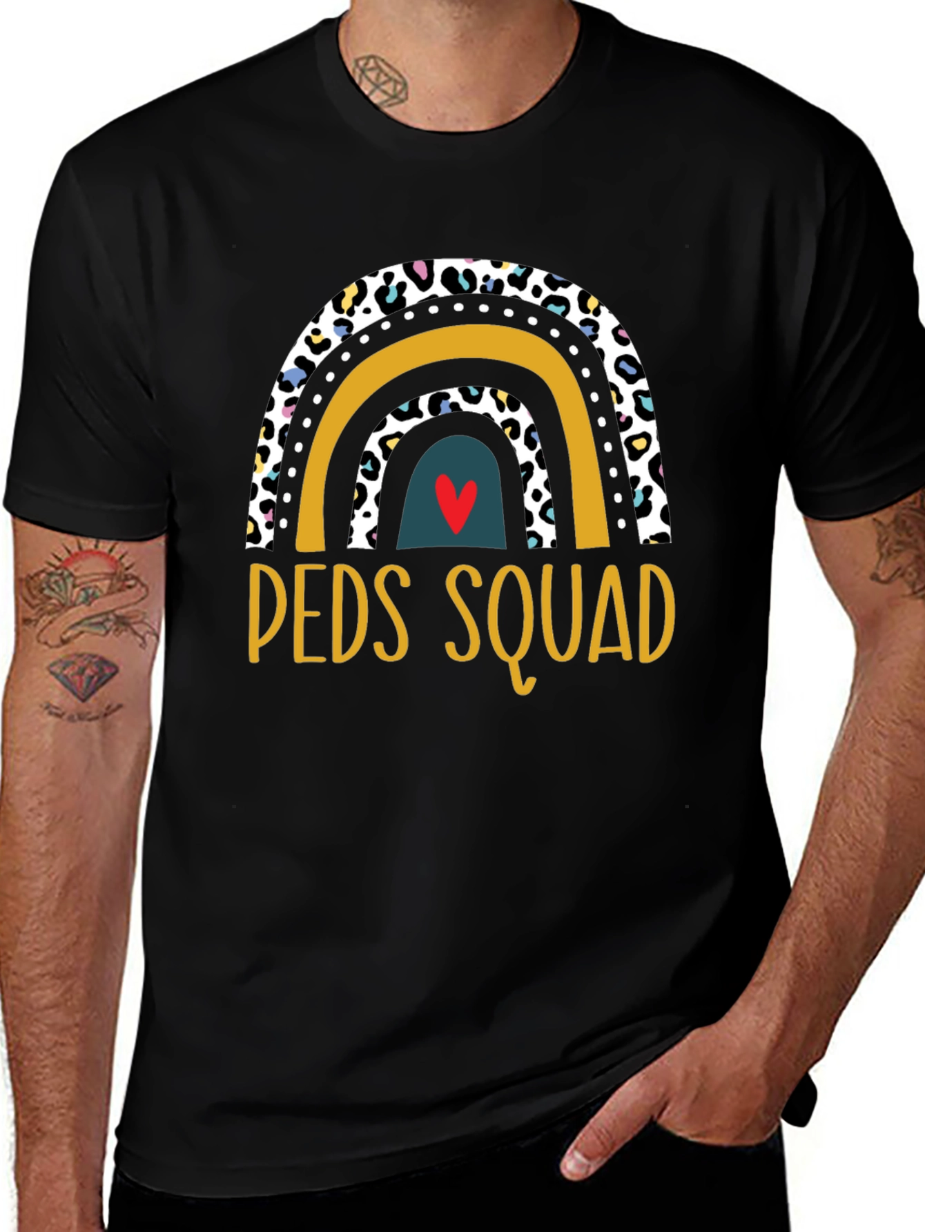 Peds Squad Rainbow Graphic Tee