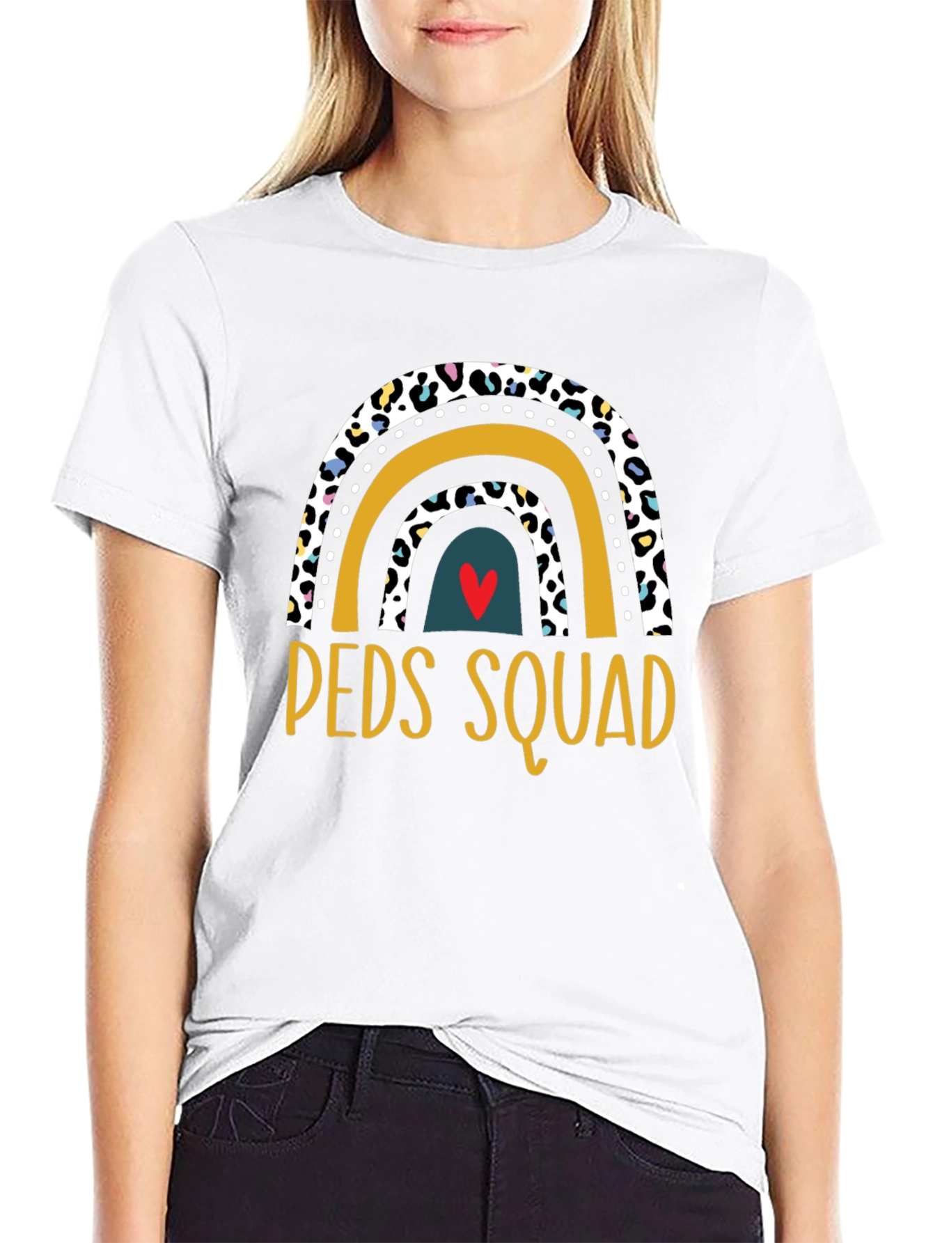 Peds Squad Rainbow Graphic Tee