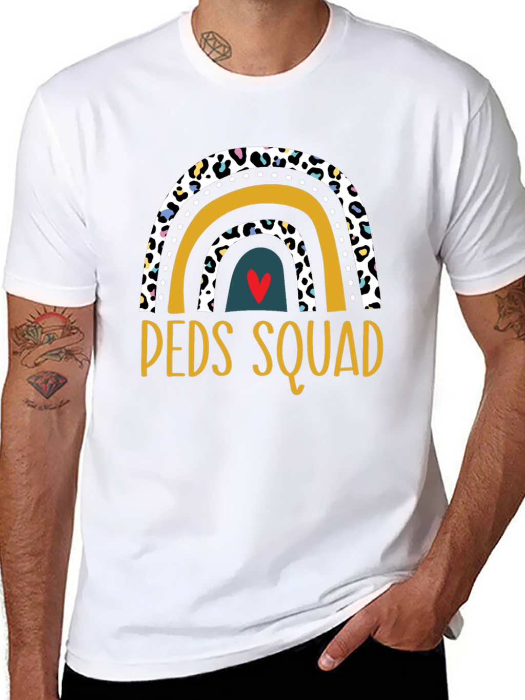Peds Squad Rainbow Graphic Tee