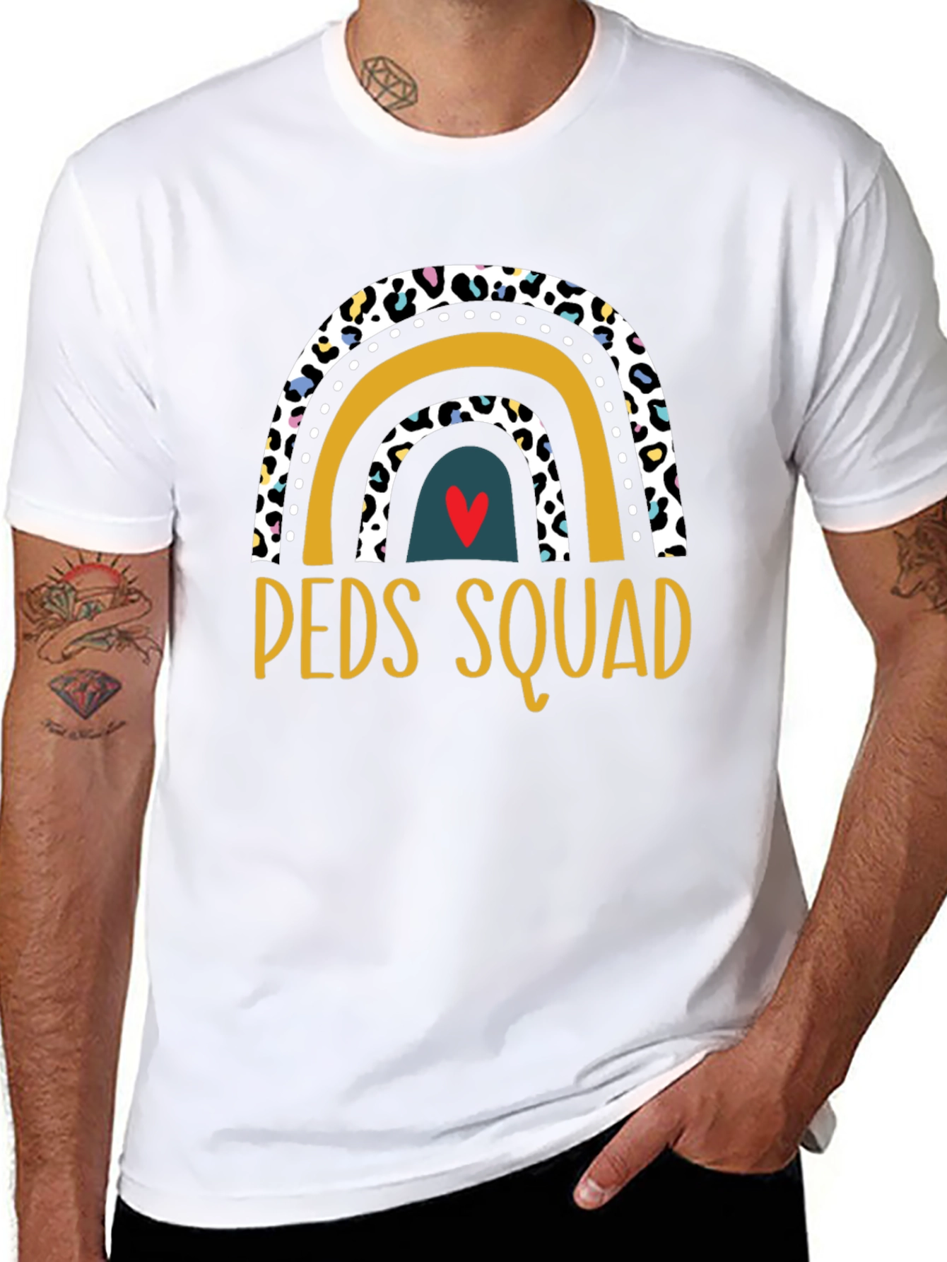 Peds Squad Rainbow Graphic Tee