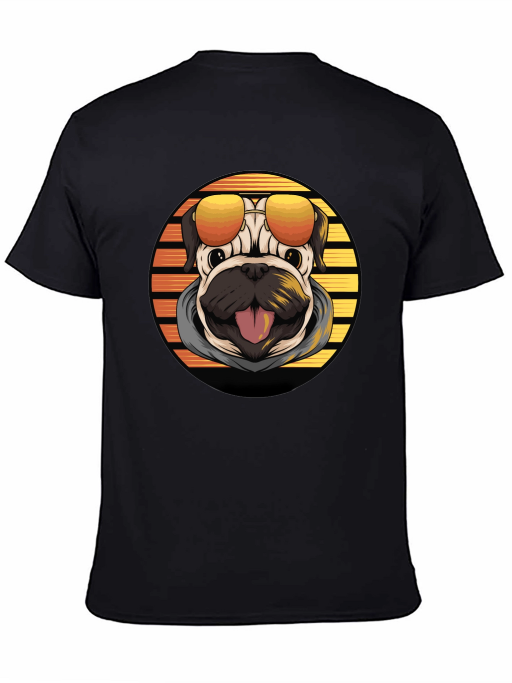 Cool Pug T-Shirt - Retro Style
