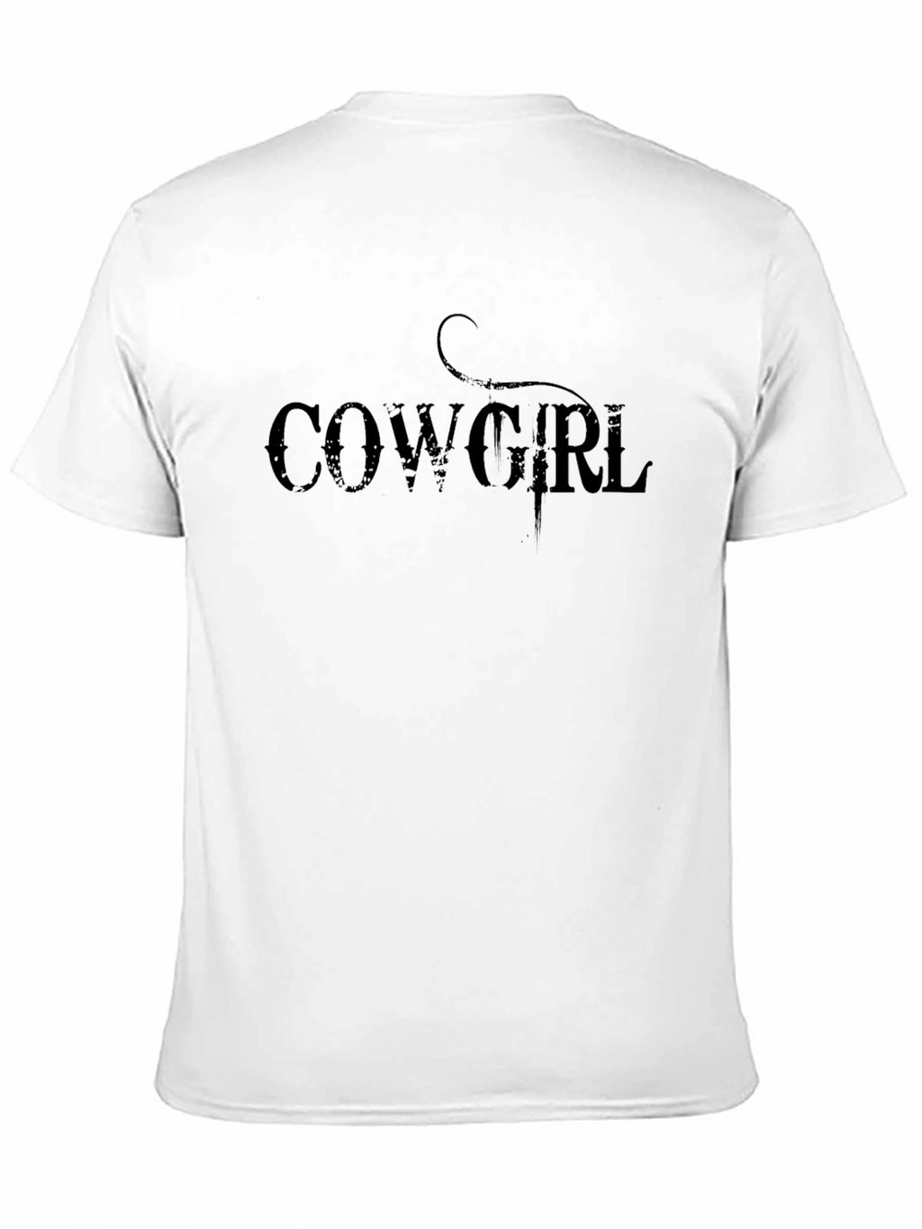 Cowgirl Graphic Tee - Black Cotton Casual Top