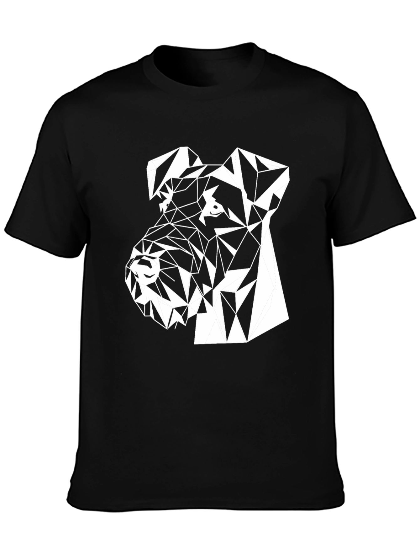 Geometric Dog Tee - Stylish Animal Lovers T-Shirt
