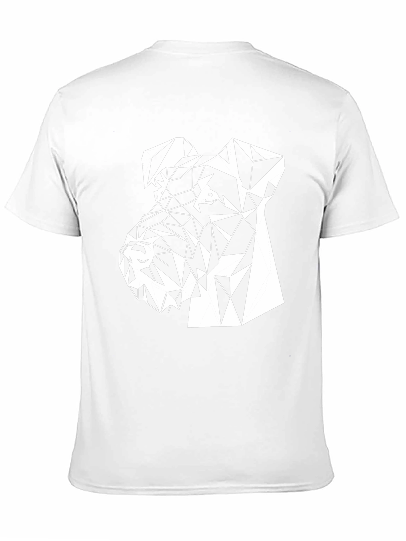 Geometric Dog Tee - Stylish Animal Lovers T-Shirt