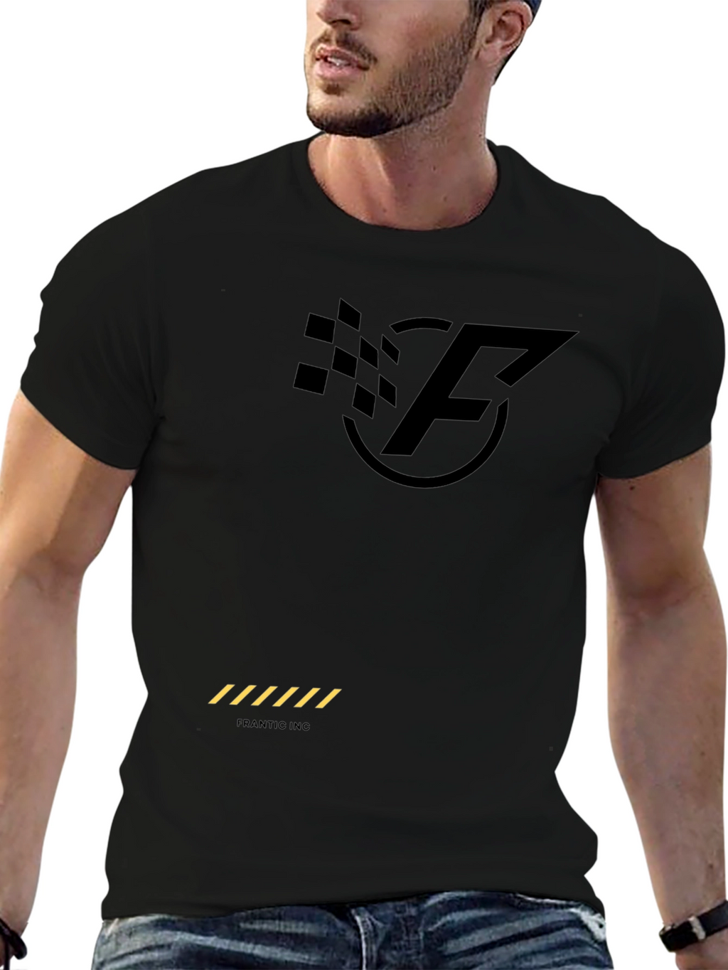 Frantic INC Racing Graphic T-Shirt - Black