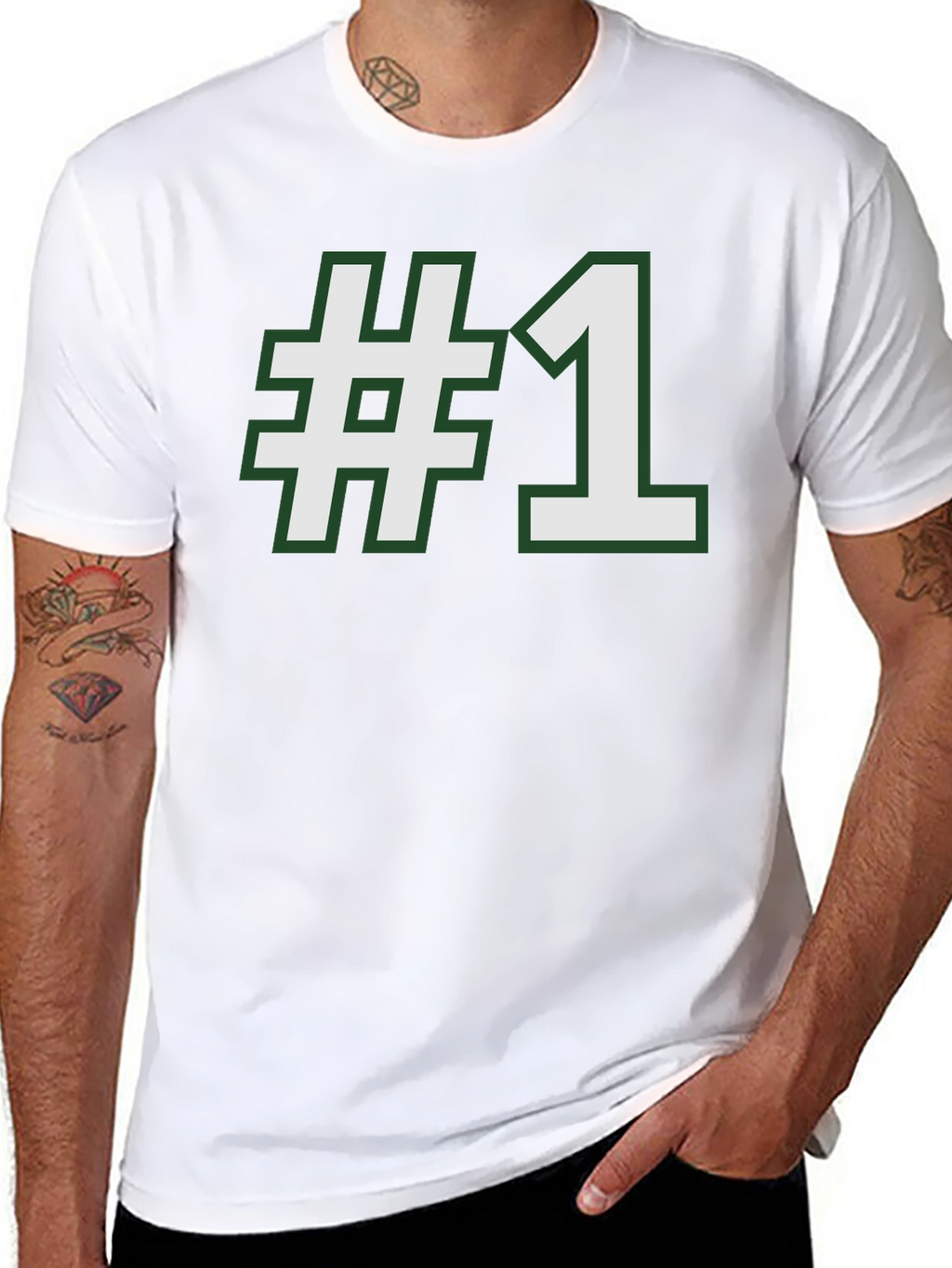 Number One T-Shirt - Black Tee