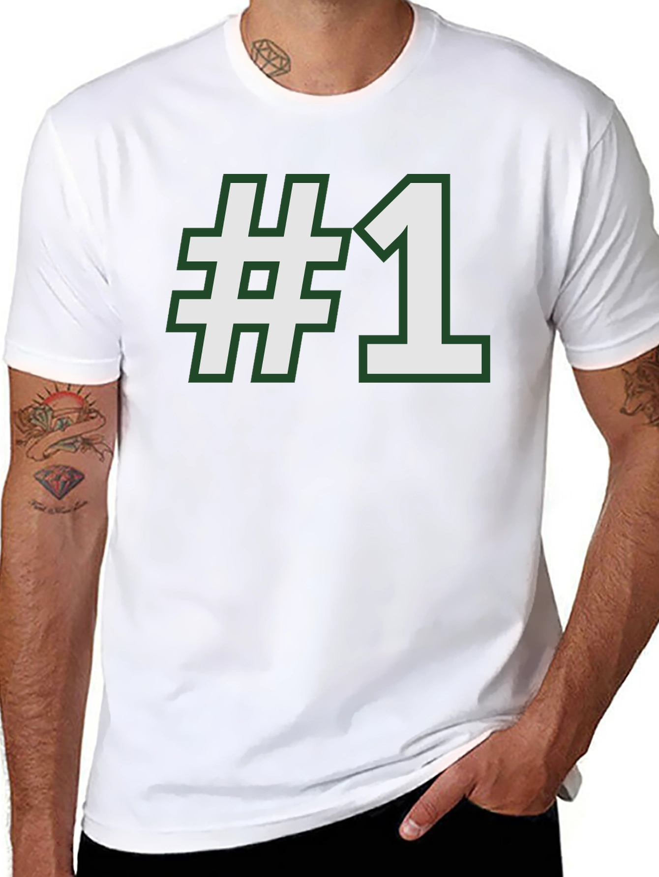 Number One T-Shirt - Black Tee