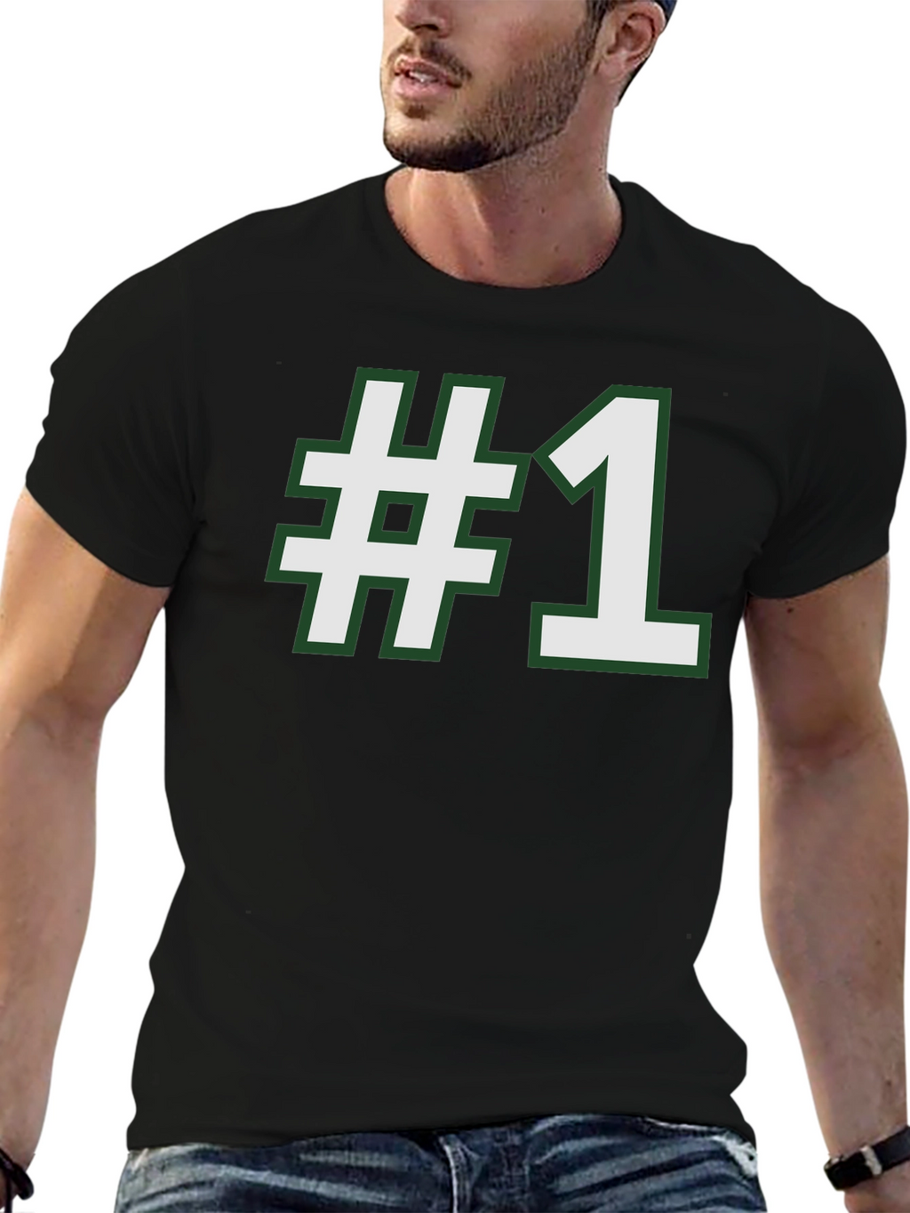 Number One T-Shirt - Black Tee