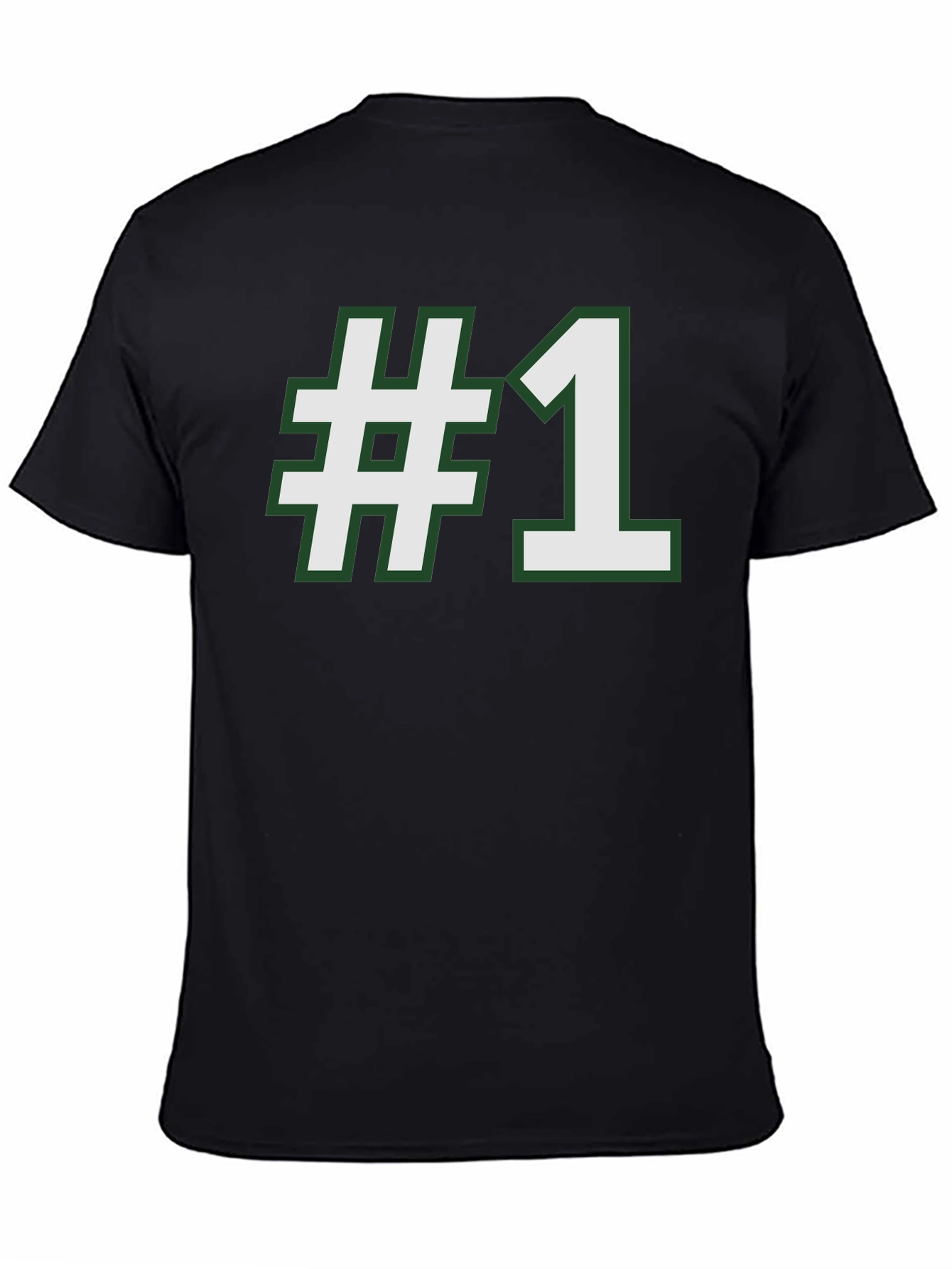 Number One T-Shirt - Black Tee