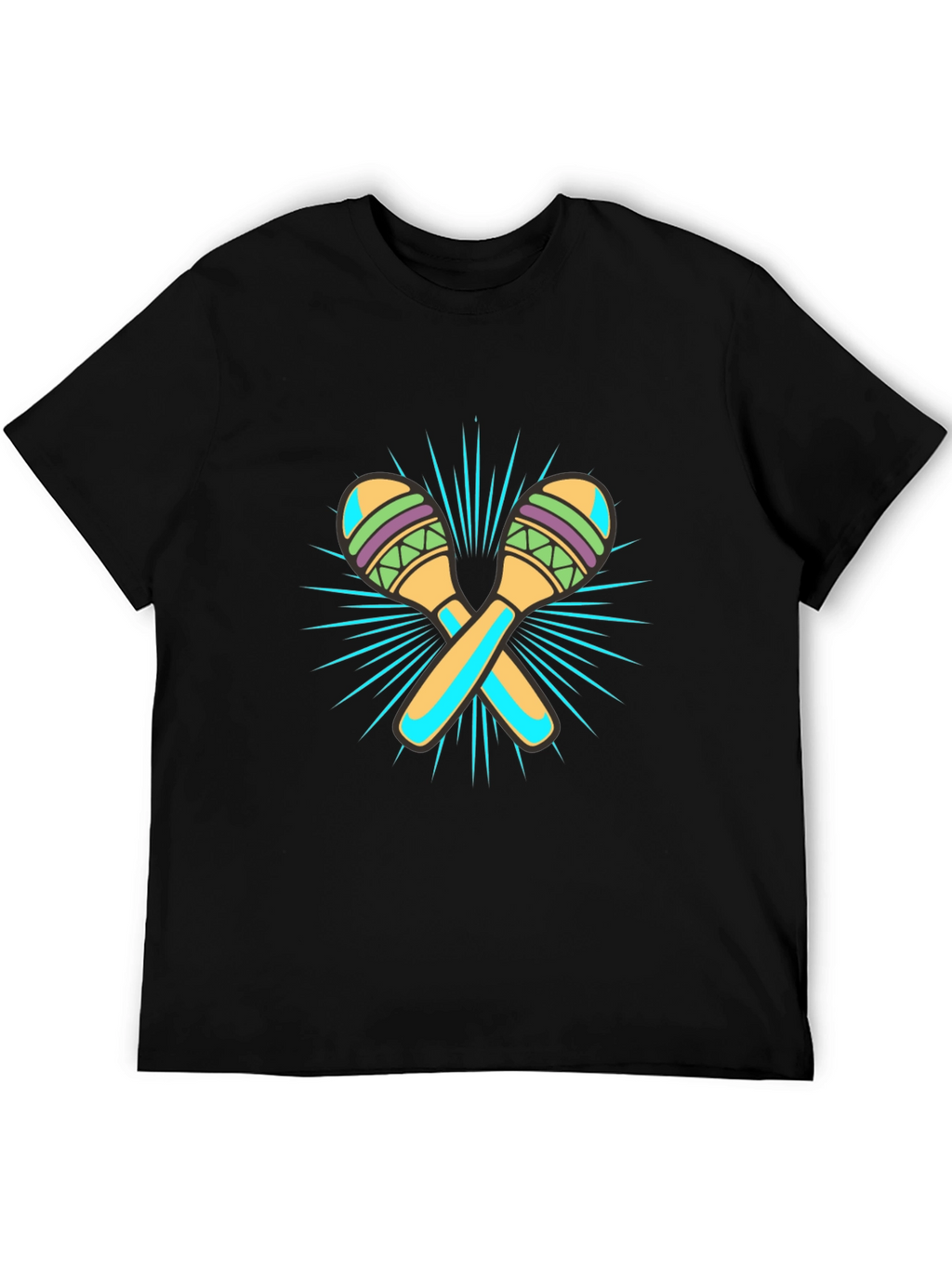 Maraca Graphic Black T-Shirt