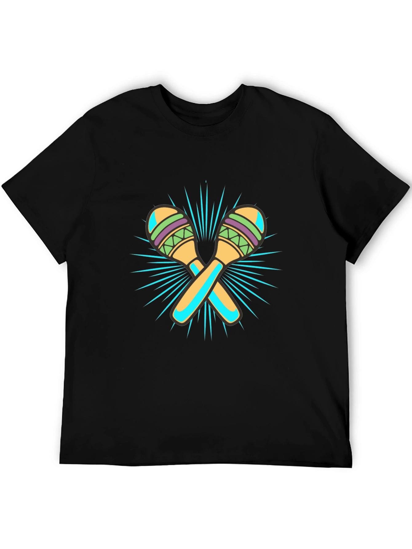 Maraca Graphic Black T-Shirt