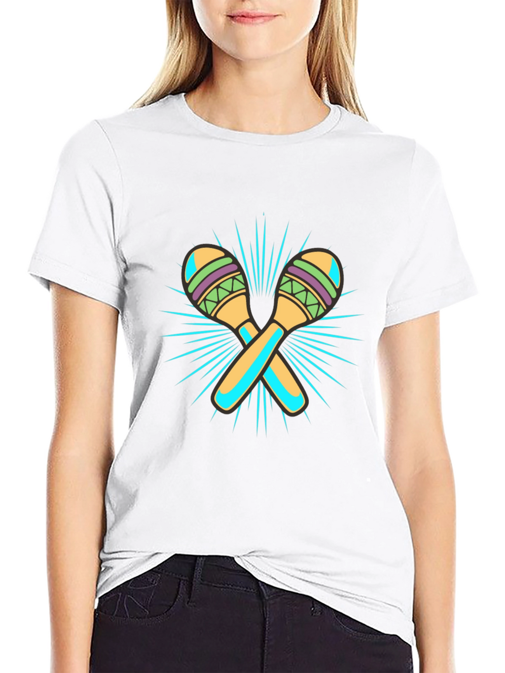 Maraca Graphic Black T-Shirt