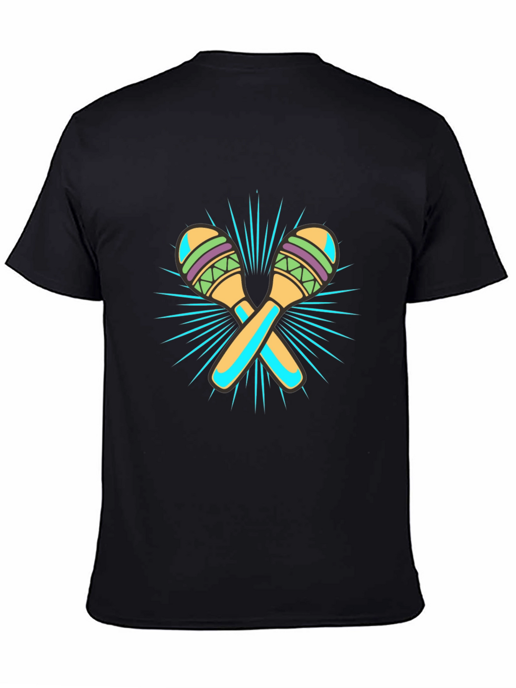 Maraca Graphic Black T-Shirt