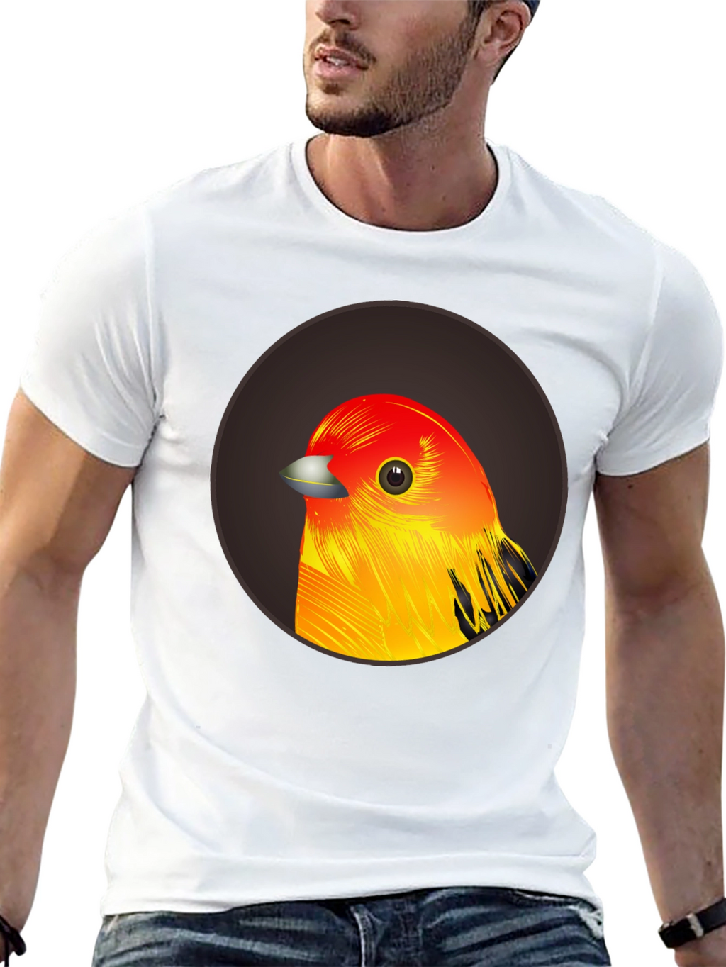 Bird Graphic T-Shirt - Casual Style