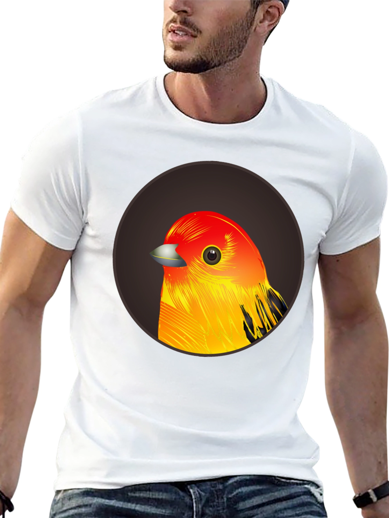 Bird Graphic T-Shirt - Casual Style