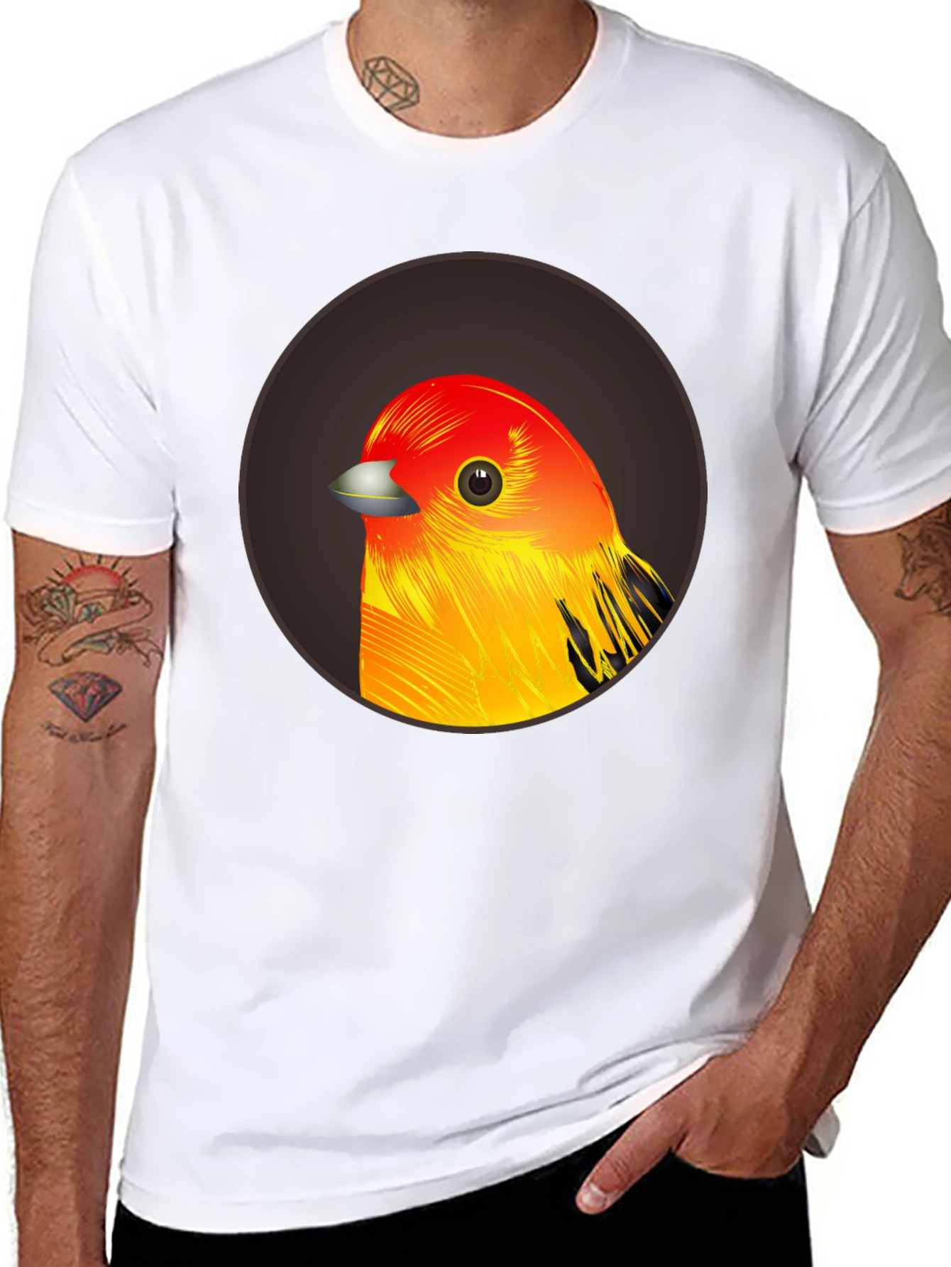 Bird Graphic T-Shirt - Casual Style