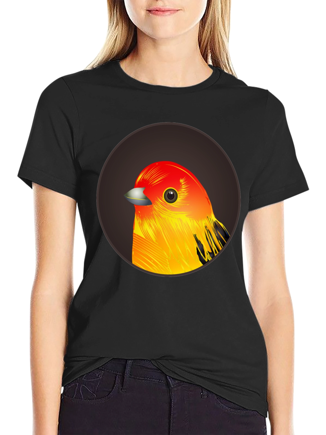 Bird Graphic T-Shirt - Casual Style