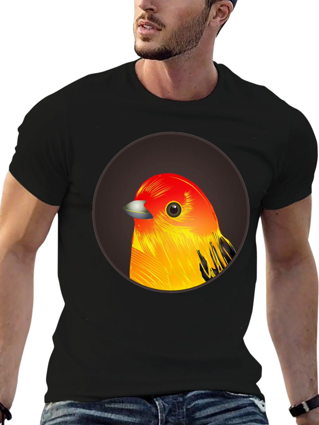 Bird Graphic T-Shirt - Casual Style