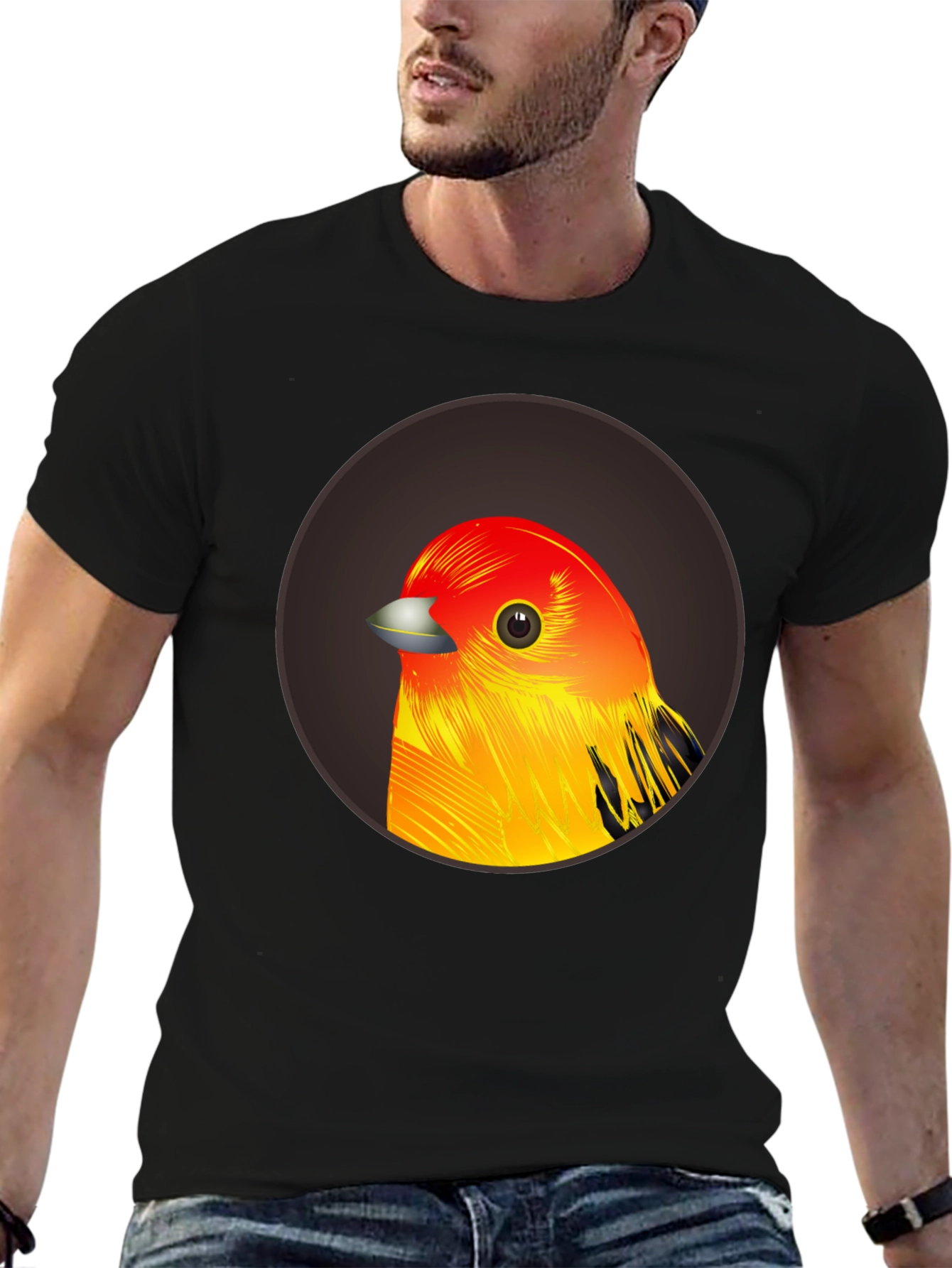 Bird Graphic T-Shirt - Casual Style
