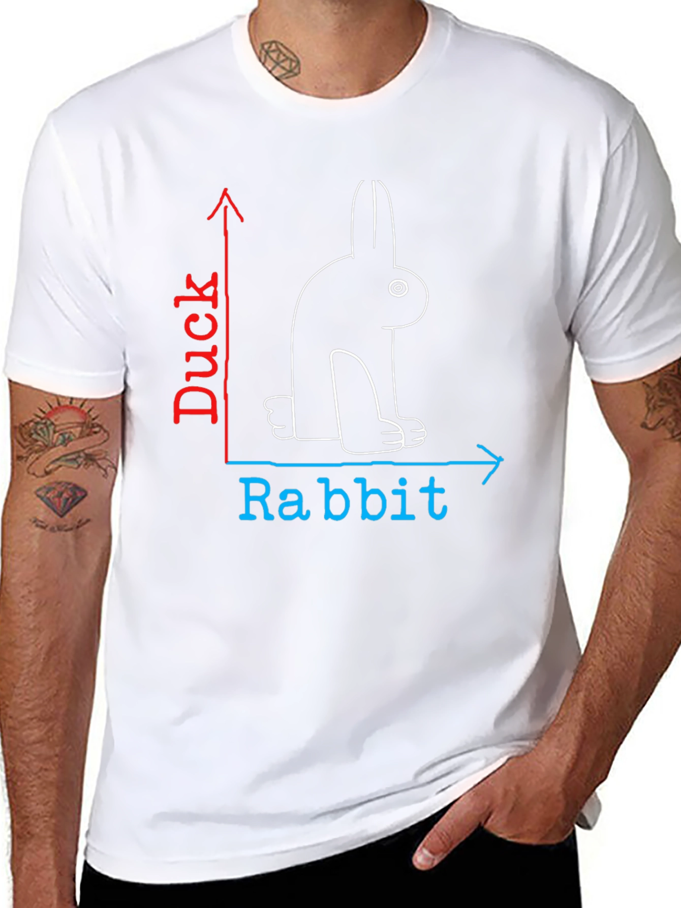 Rabbit Duck Illusion T-Shirt - Mind Trick Tee