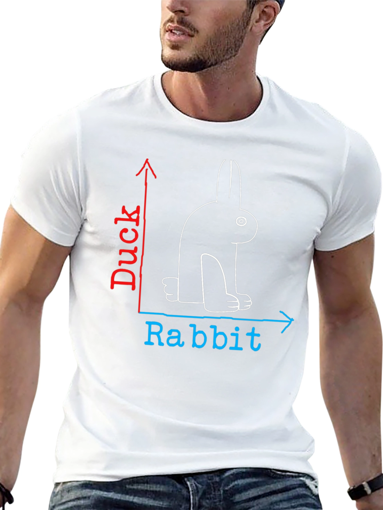 Rabbit Duck Illusion T-Shirt - Mind Trick Tee