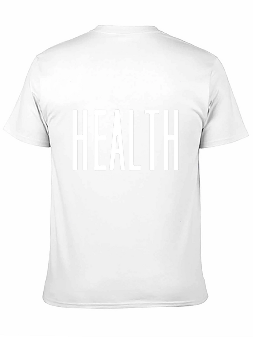 Health Graphic Tee - Mens Black Cotton Blend T-Shirt