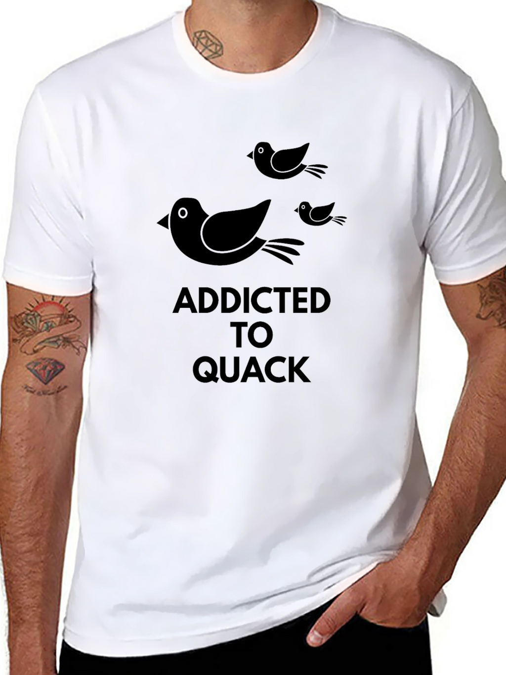 Addicted to Quack Black T-Shirt