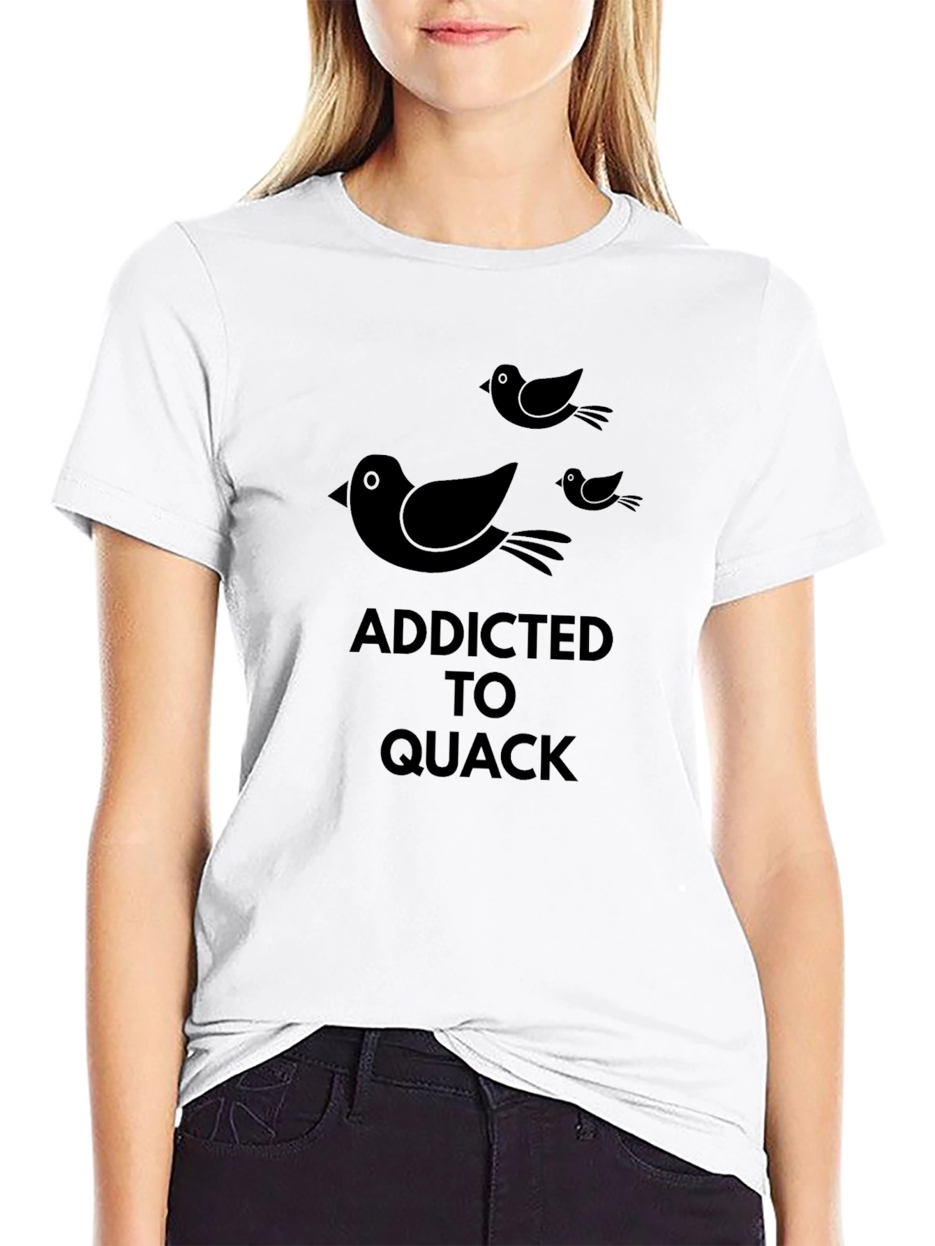 Addicted to Quack Black T-Shirt